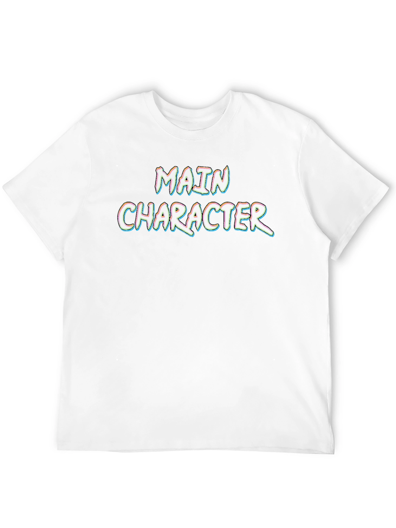 Black Main Character Graphic Print Black T-Shirt view 12