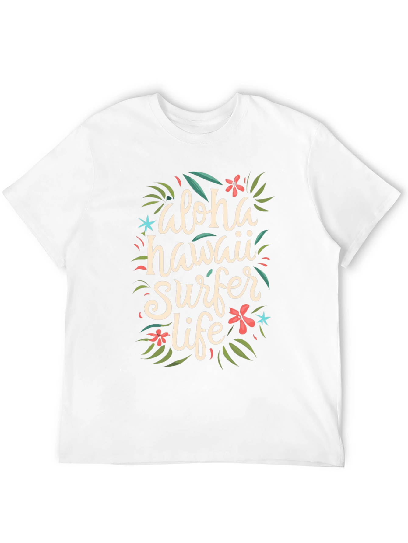 Black Aloha Hawaii Surfer Life Graphic T-Shirt view 12