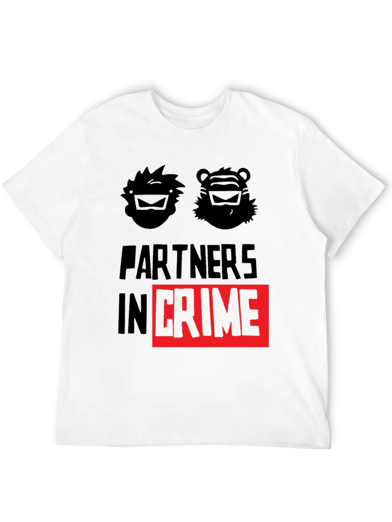 Black Partners in Crime Graphic T-Shirt - Black view 12