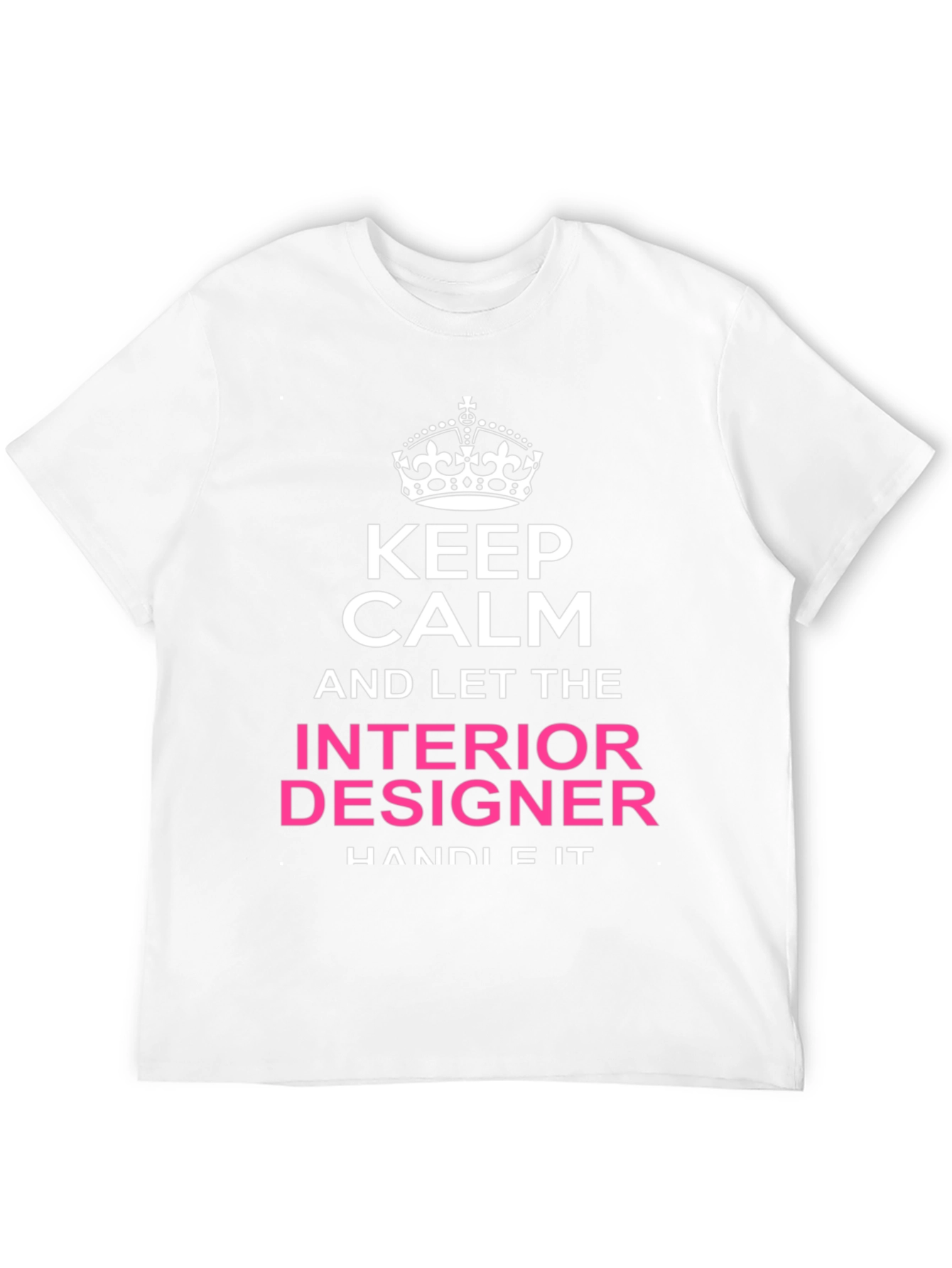 Black Keep Calm Interior Designer T-Shirt view 12