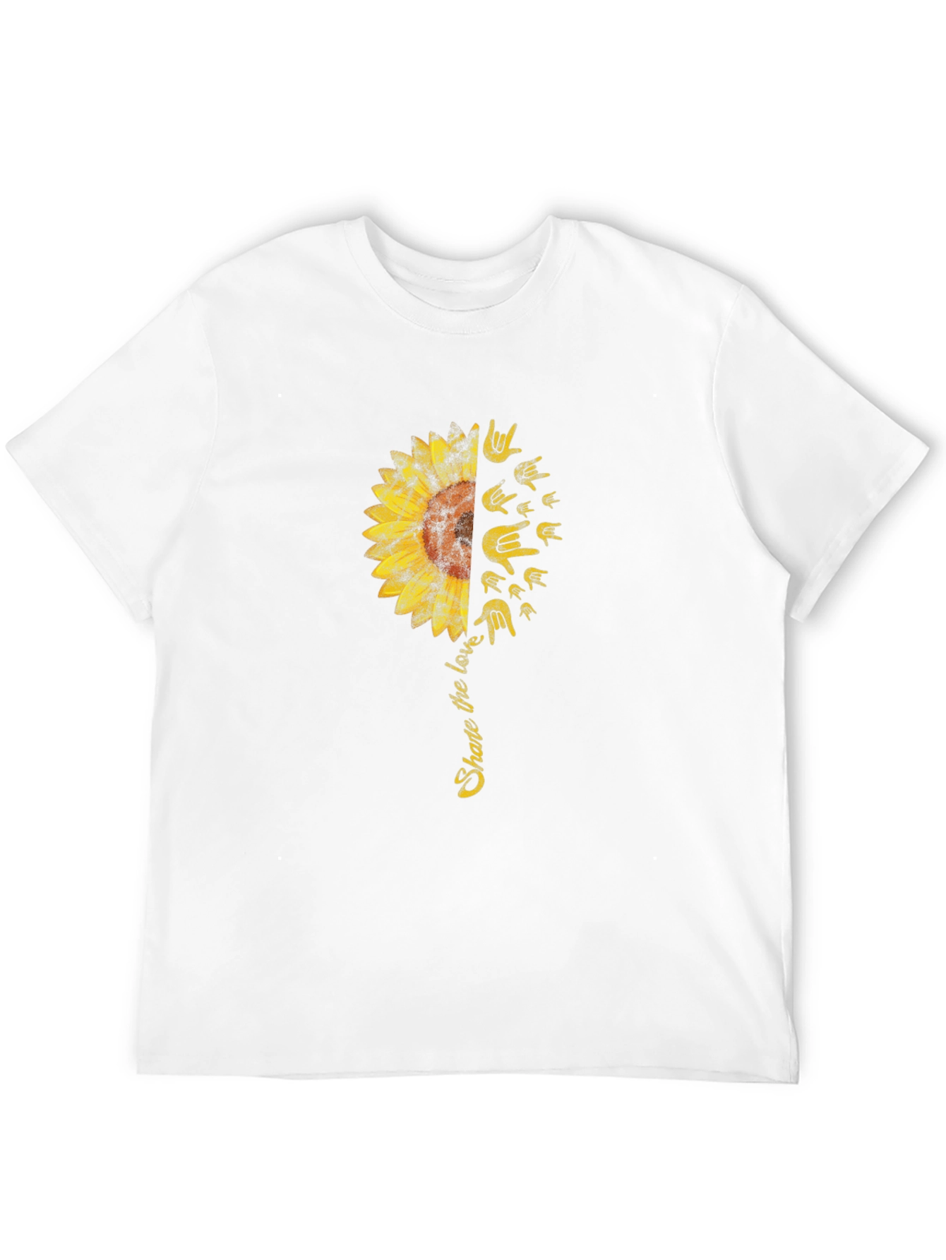 Black Share the Love Sunflower Graphic Tee view 12