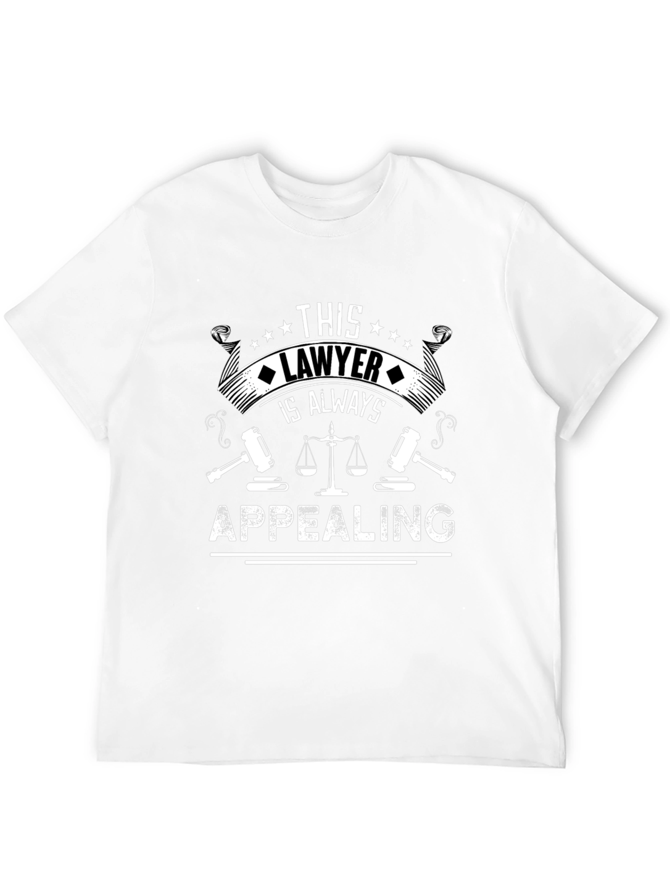 Black Lawyer Always Appealing Graphic Tee - Black view 12