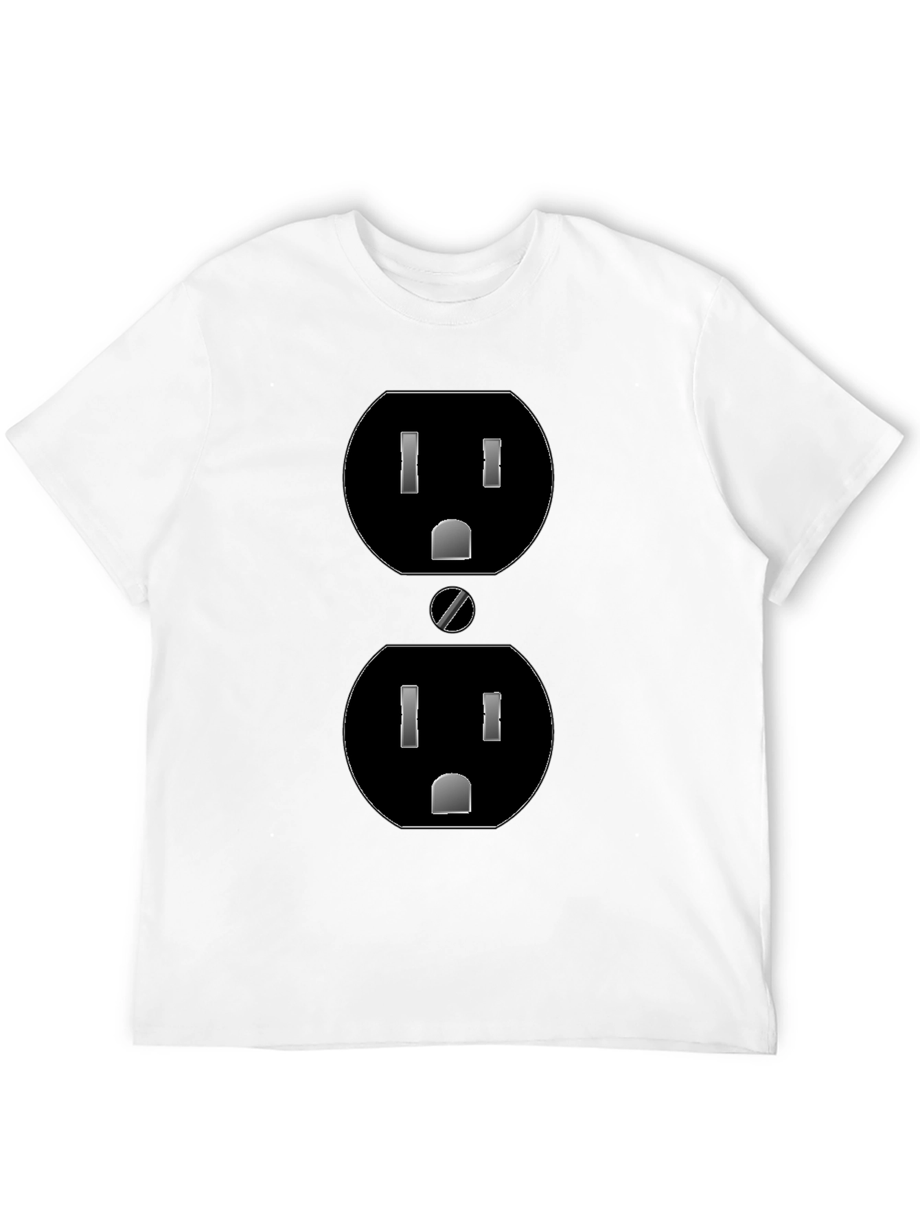 Black Outlet Graphic Tee - Black, Quirky Design view 12