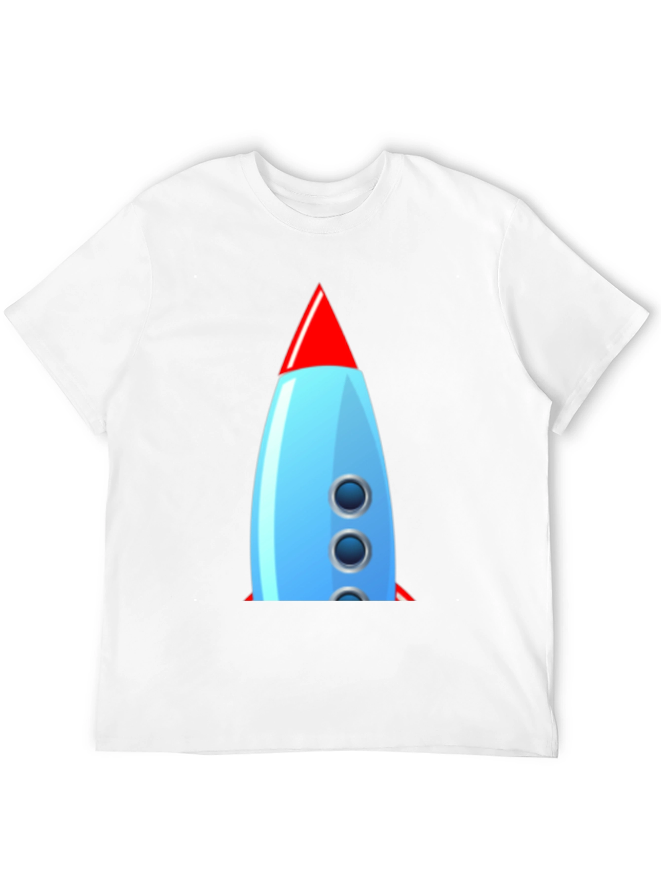 Black Retro Rocket Graphic Tee - Classic Cool! view 12