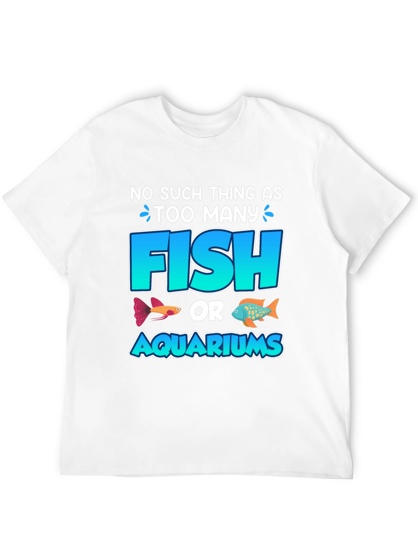 Black Funny Fish & Aquarium T-Shirt view 12