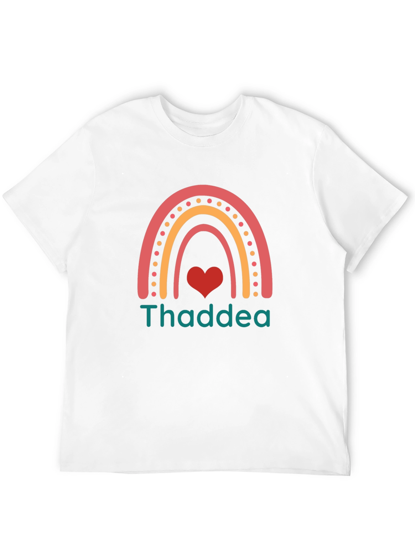 Black Thaddea Rainbow Heart T-Shirt - Black view 12