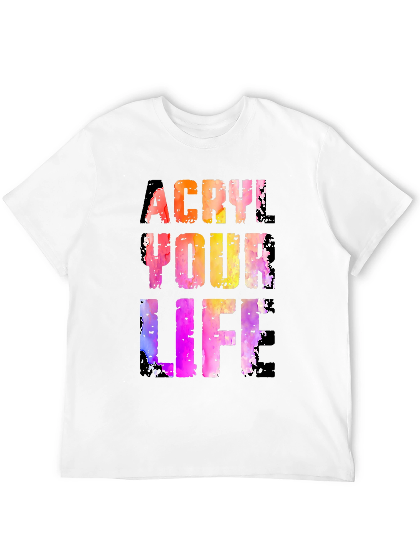 Black Acrylic Your Life Graphic Tee - Black T-Shirt view 12