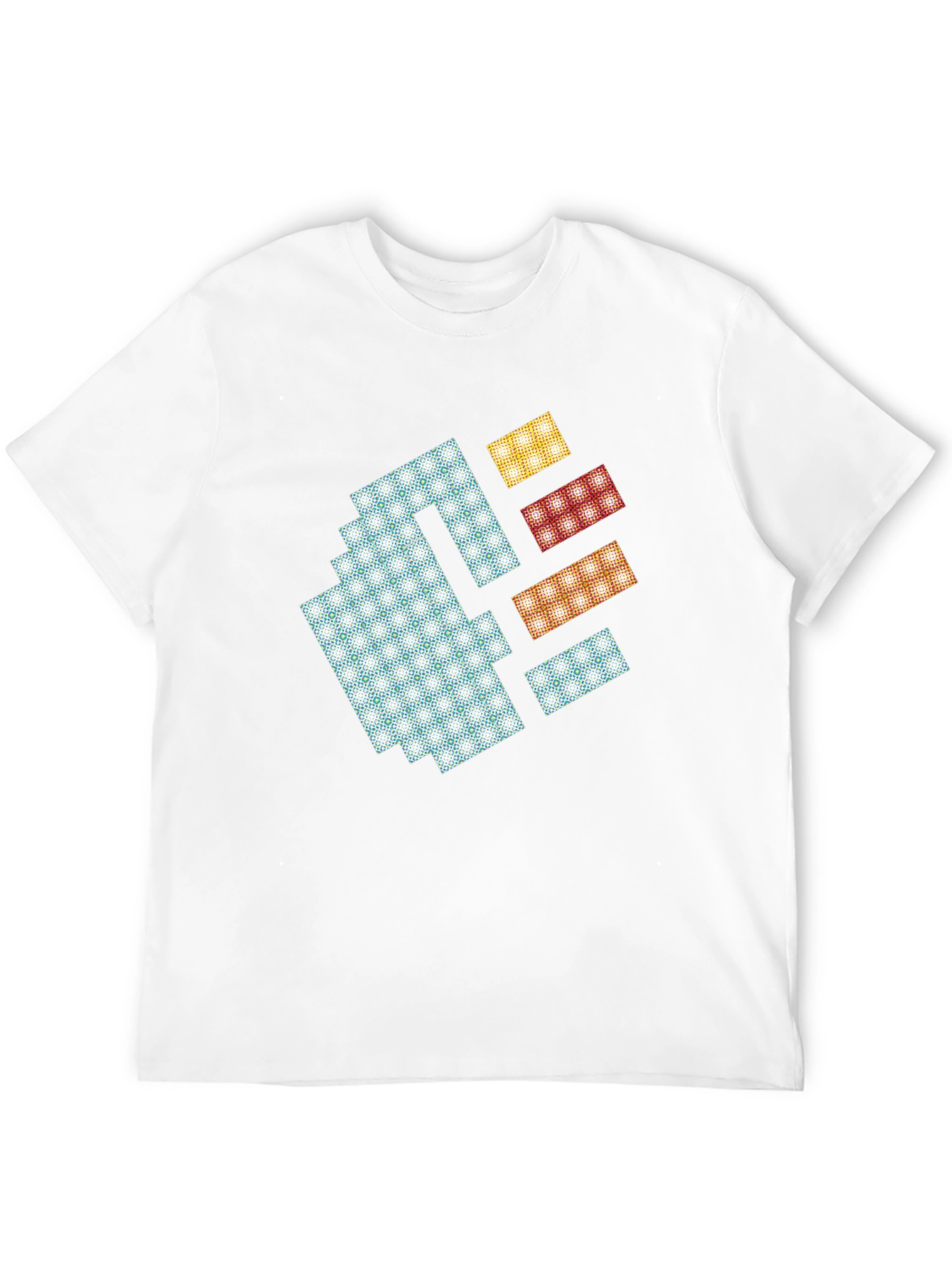 Black Pixel Art Fist Graphic Tee - Black Cotton Blend view 12