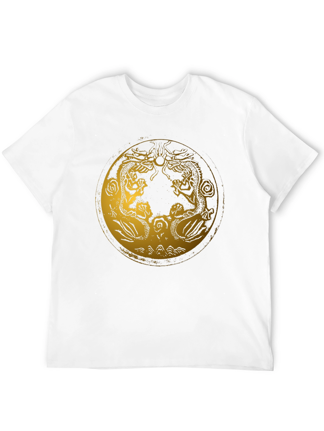 Black Dragon Circle Graphic Tee - Stylish Black T-Shirt view 12