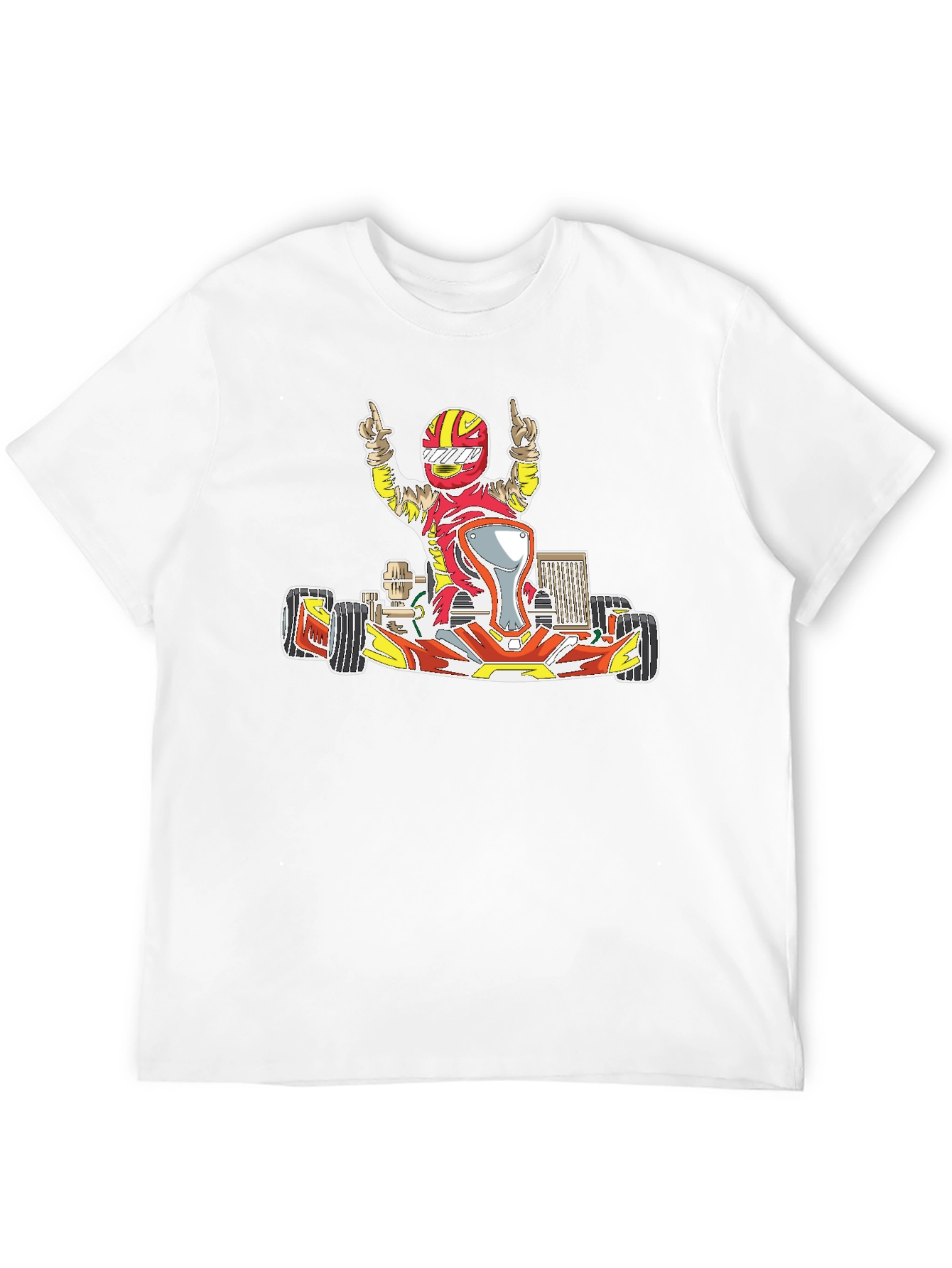 Black Kart Racer Graphic T-Shirt - Black view 12