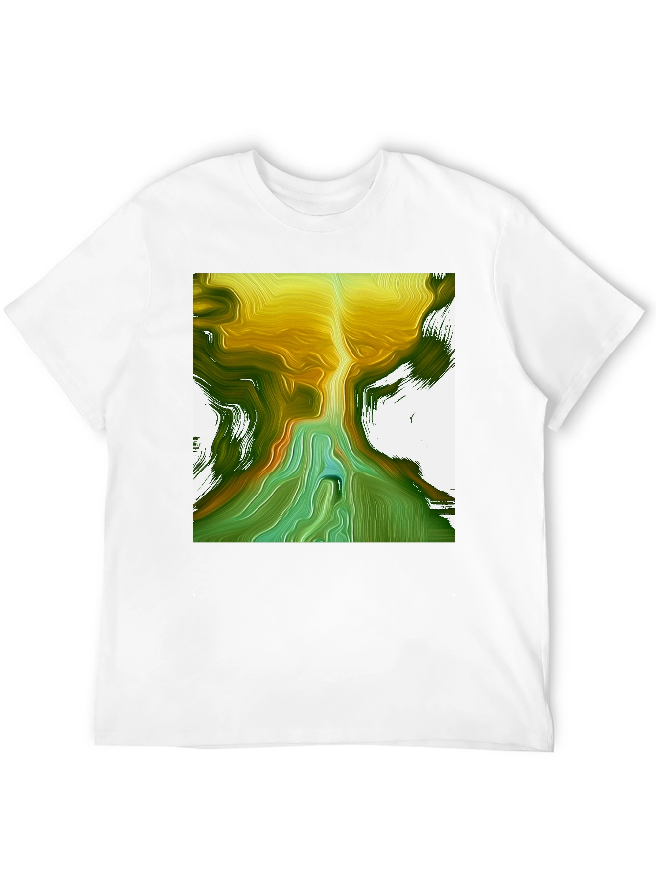 Black Abstract Art T-Shirt - Unique Design view 12