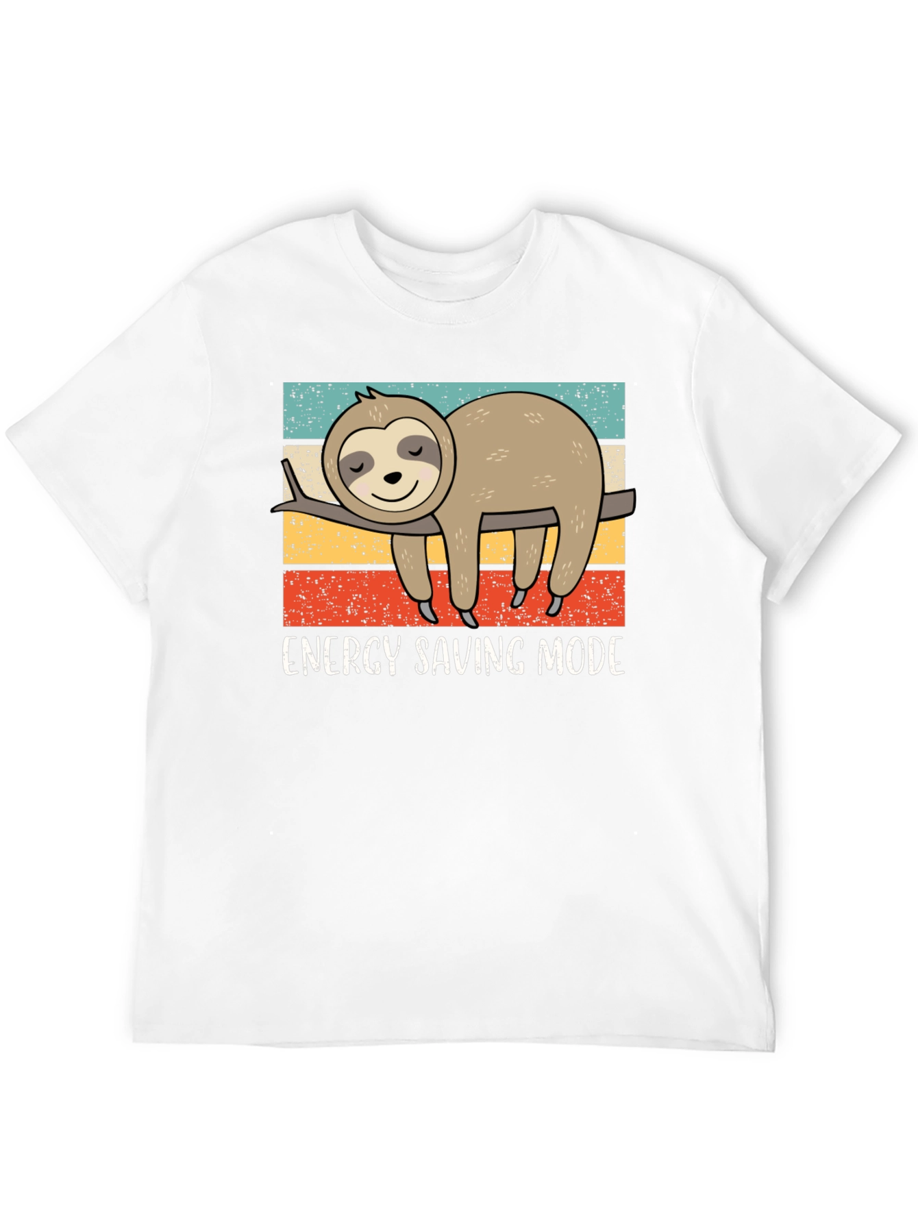 Black Energy Saving Sloth Graphic Tee view 12