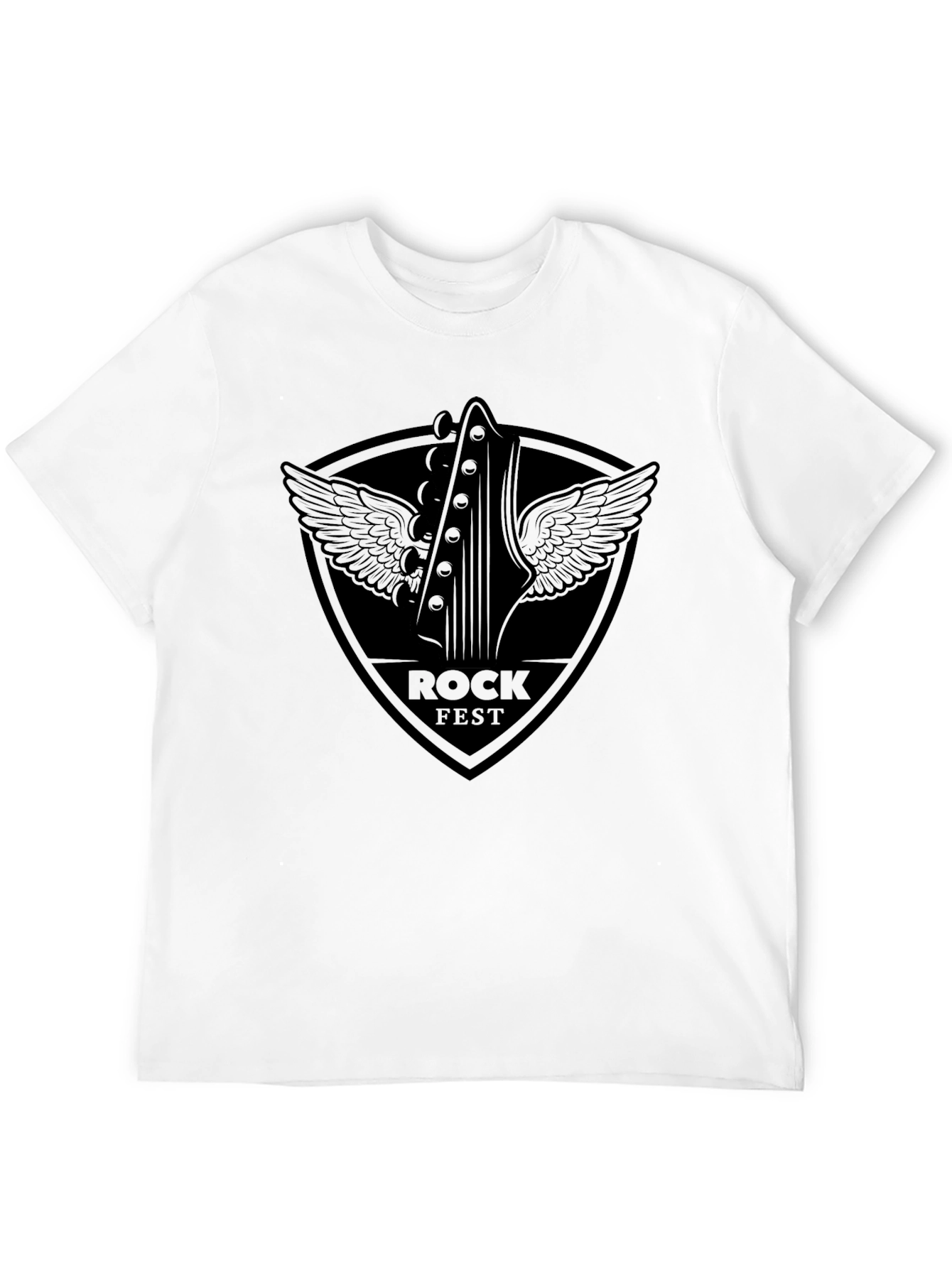 Black Rock Fest Graphic Tee - Black Cotton Blend Shirt view 12
