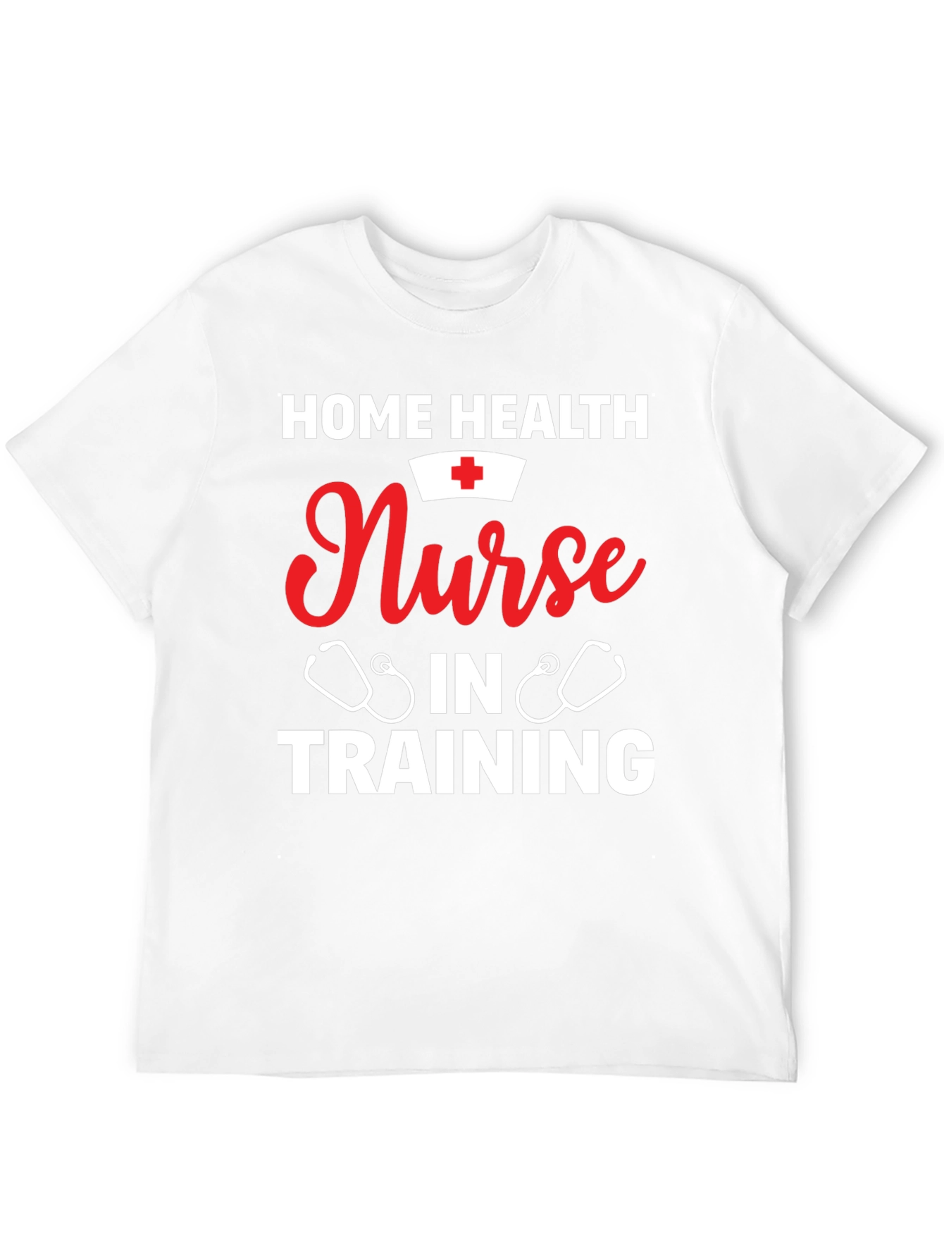 Black Home Health Nurse in Training Graphic T-Shirt view 12