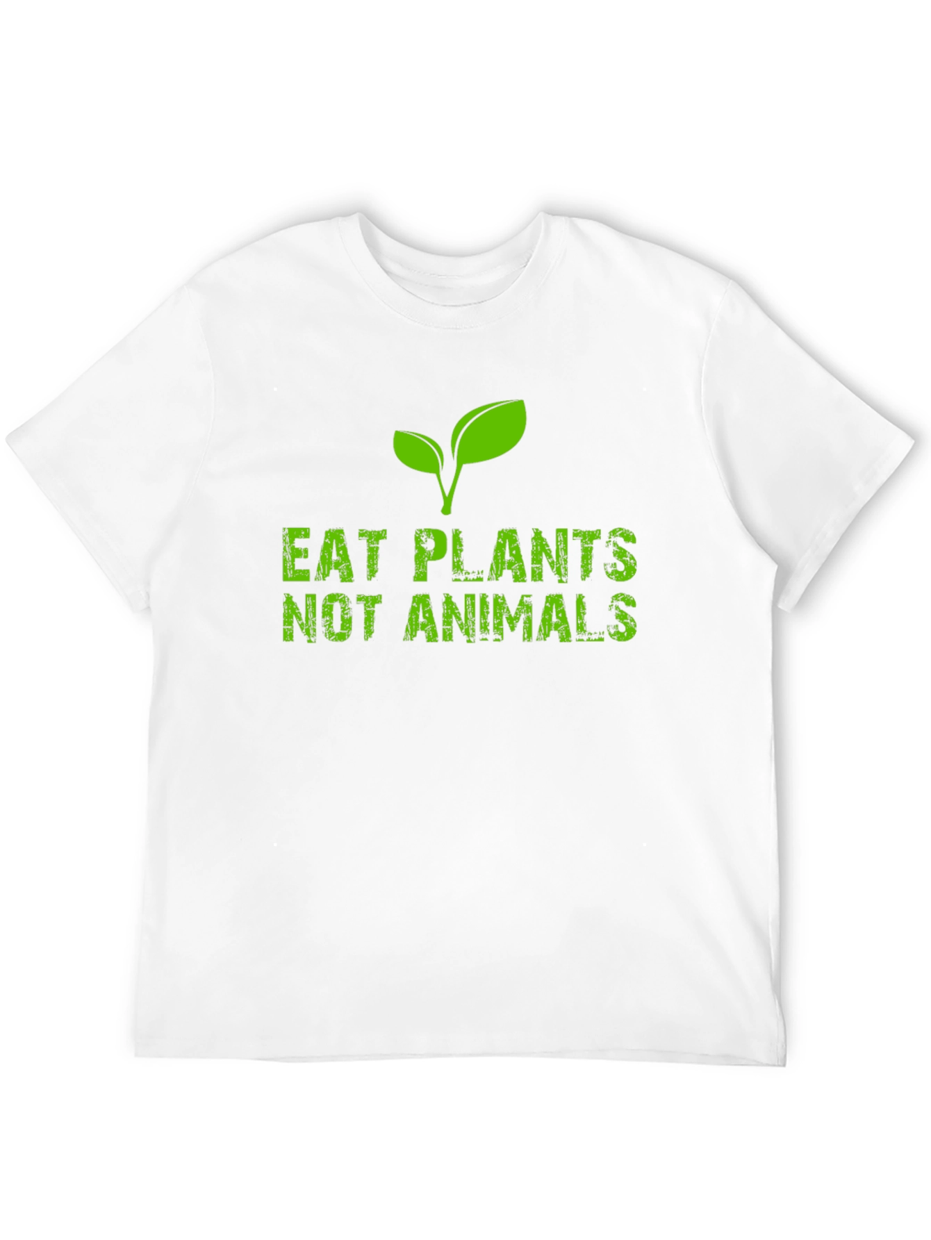 Black Eat Plants Not Animals Black T-Shirt Vegan Vegetarian view 12