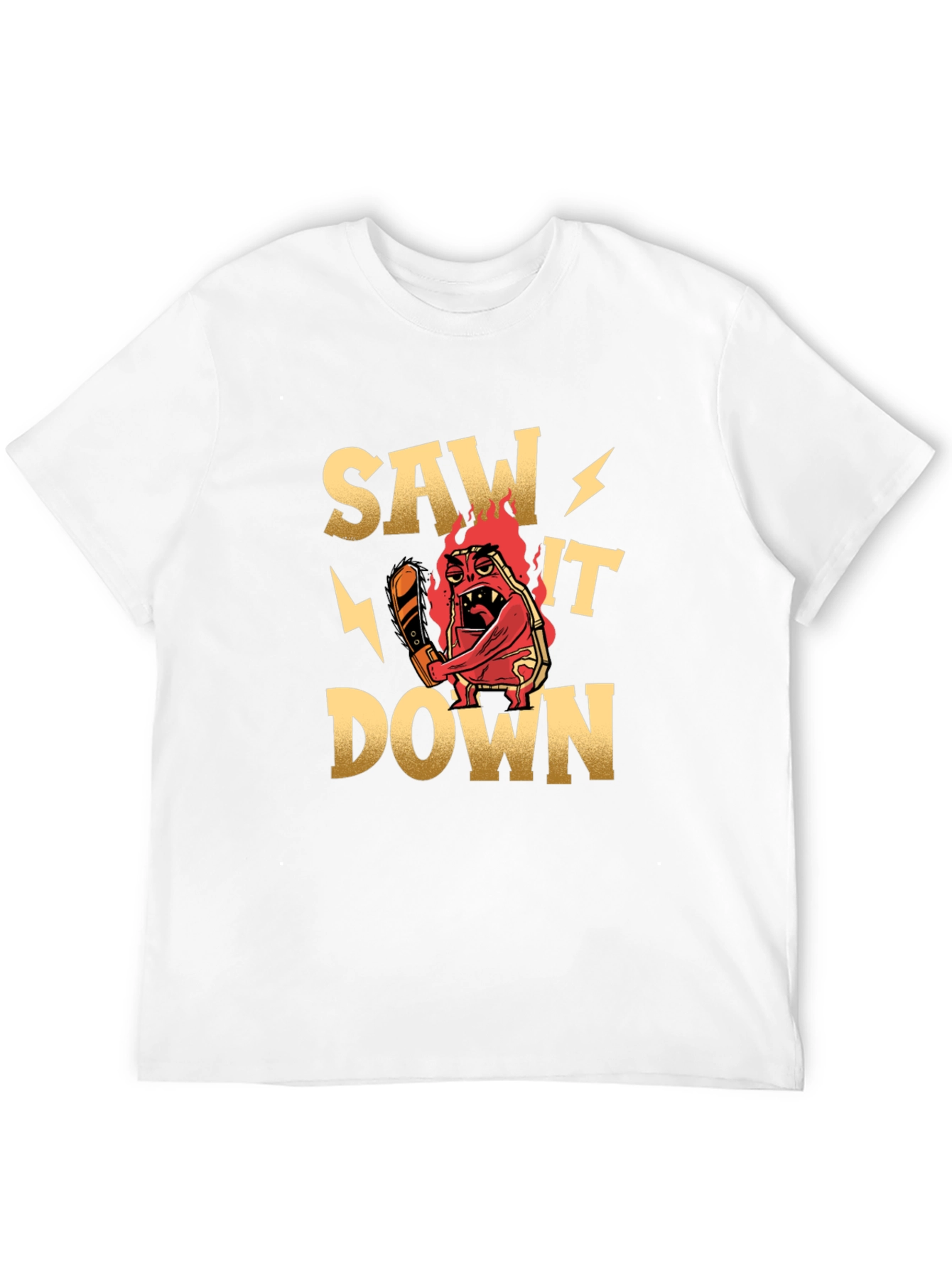 Black Saw It Down Graphic T-Shirt view 12