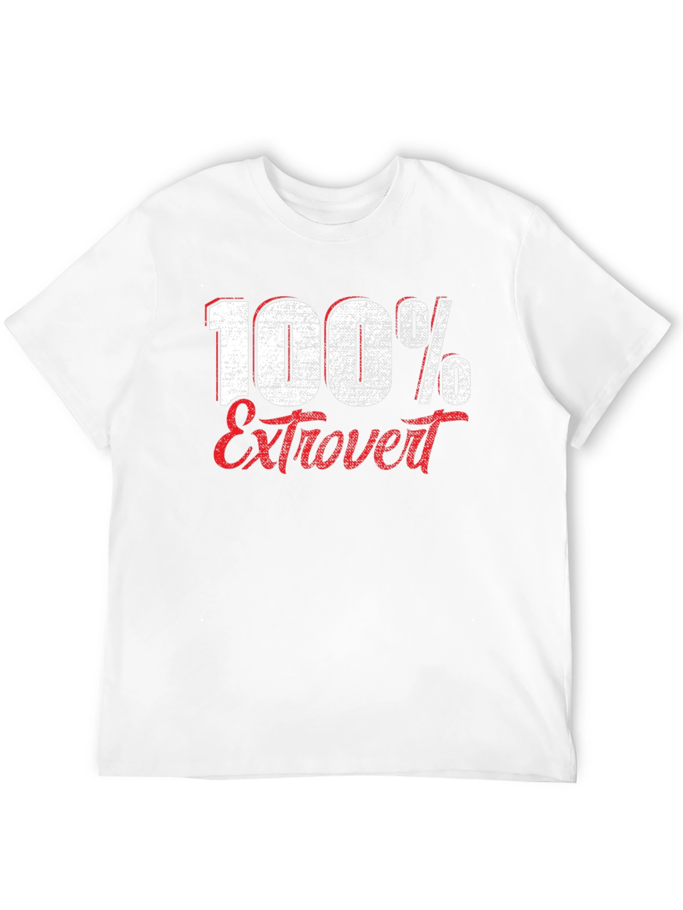 Black 100% Extrovert Graphic T-Shirt view 12