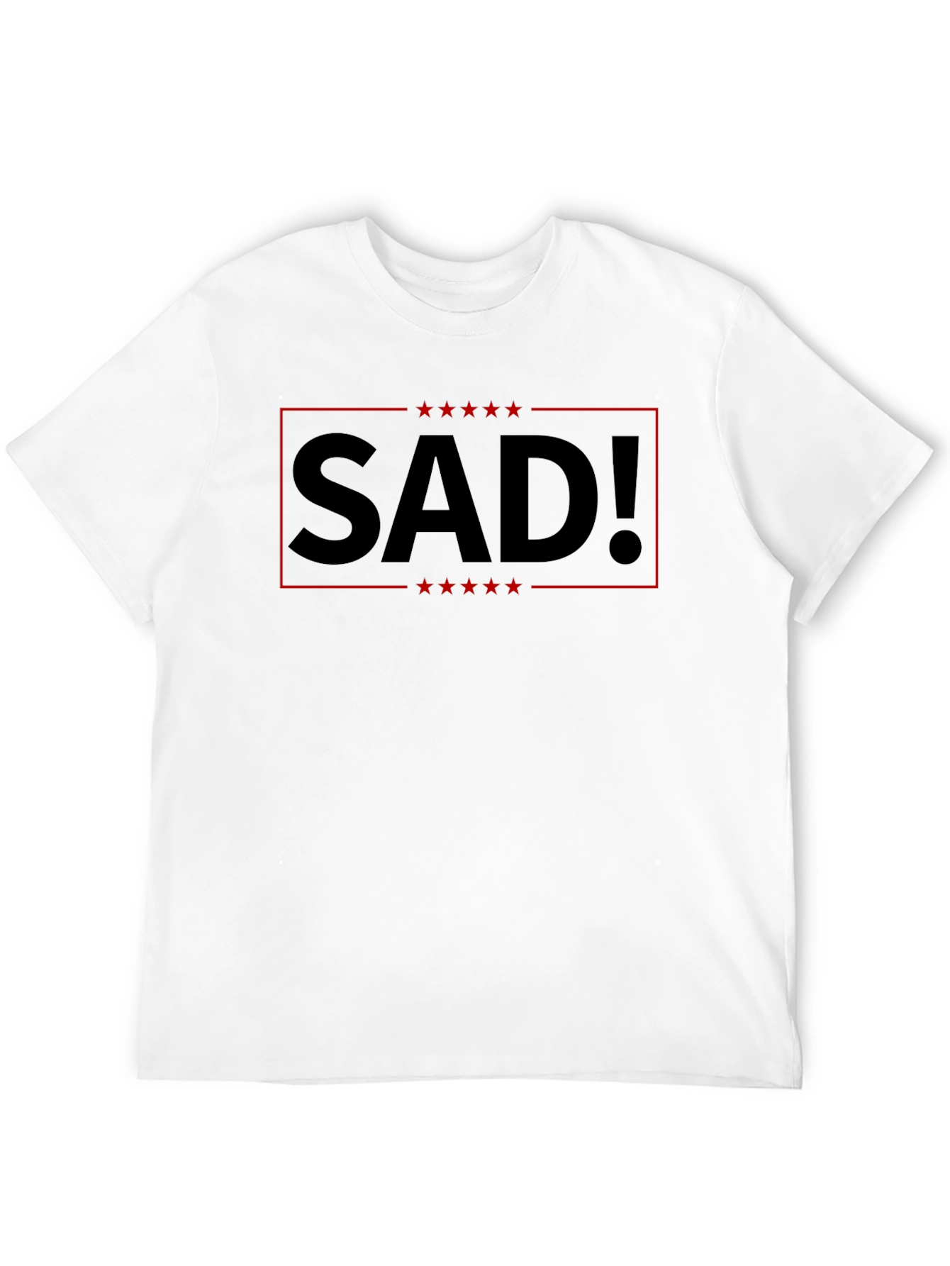 Black SAD! Graphic Tee - Political Statement T-Shirt view 12