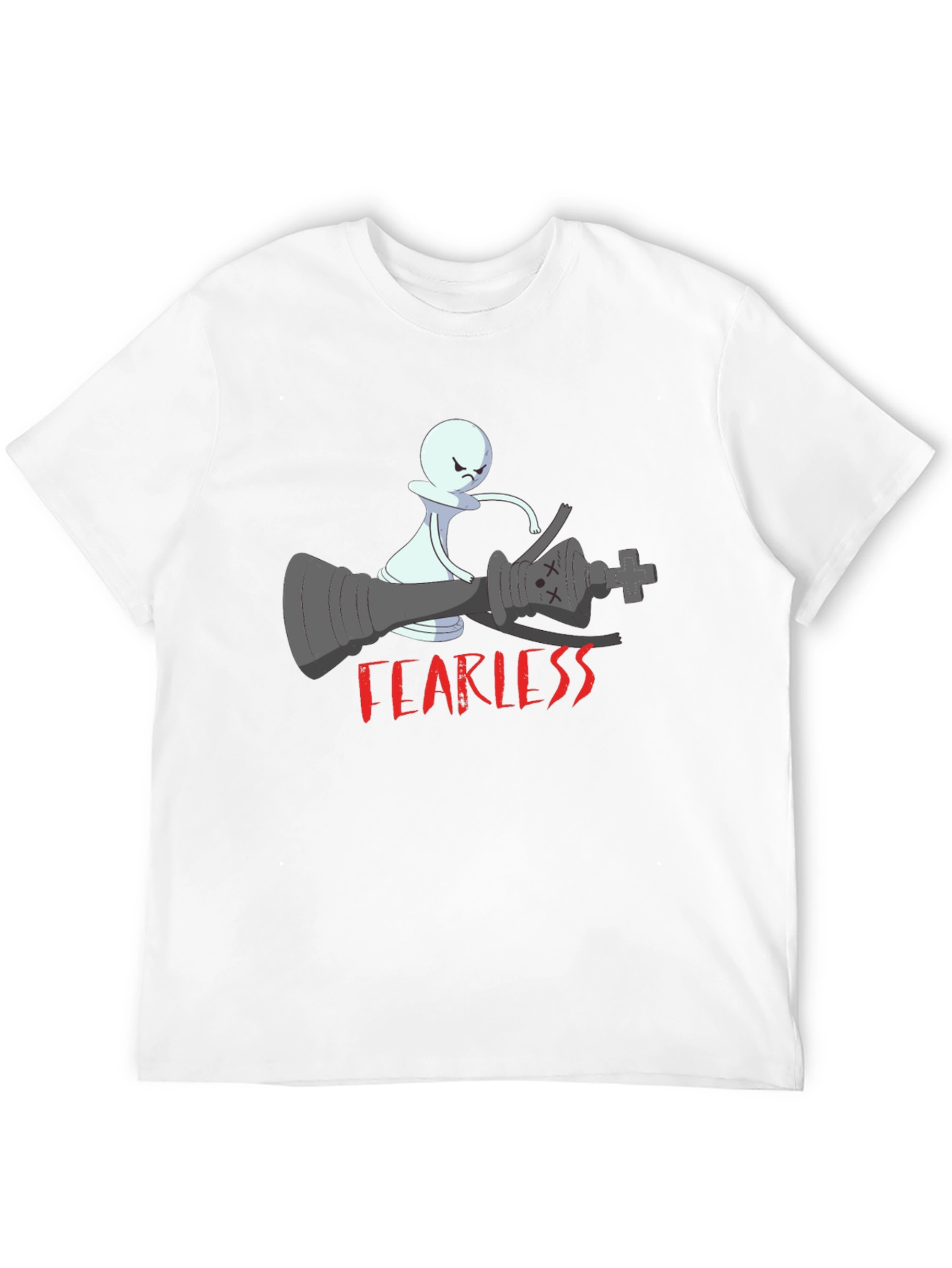 Fearless Chess Piece Graphic T-Shirt - 12