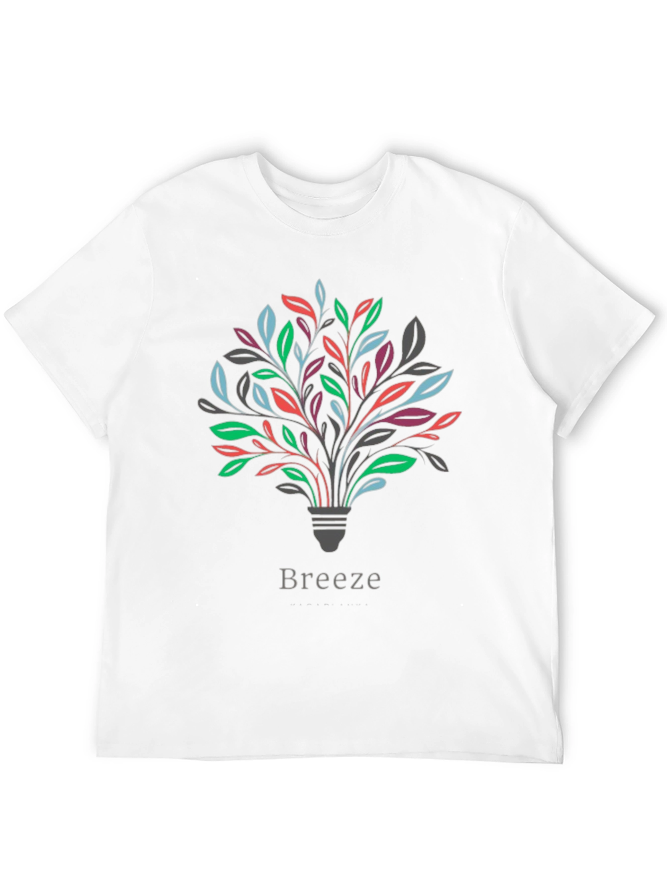 Black Men's "Breeze" Graphic Tee - Stylish Comfort view 12