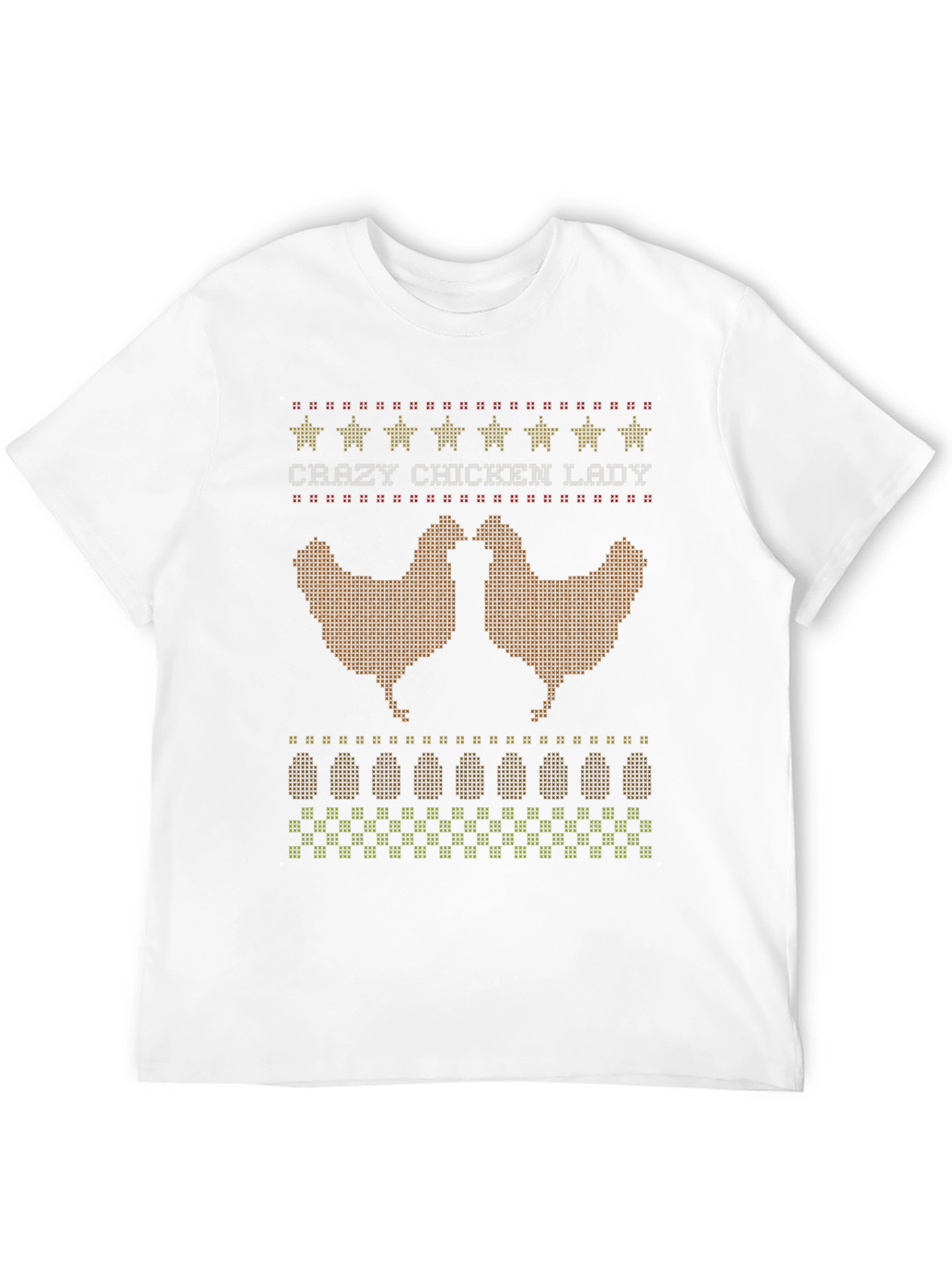 Black Crazy Chicken Lady Graphic T-Shirt view 12