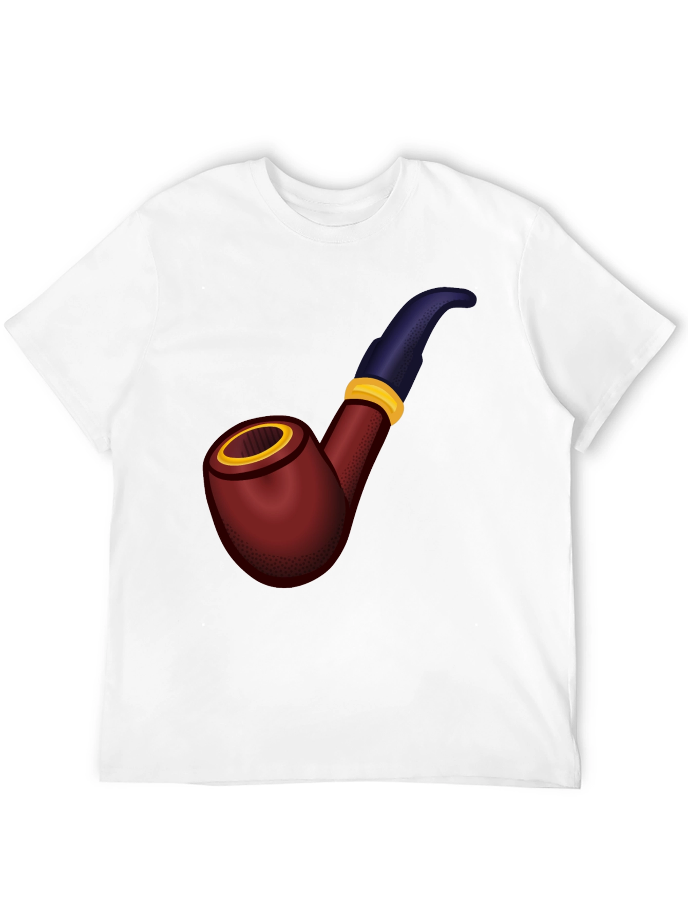 Black Smoking Pipe Graphic Tee - Classic Style view 12