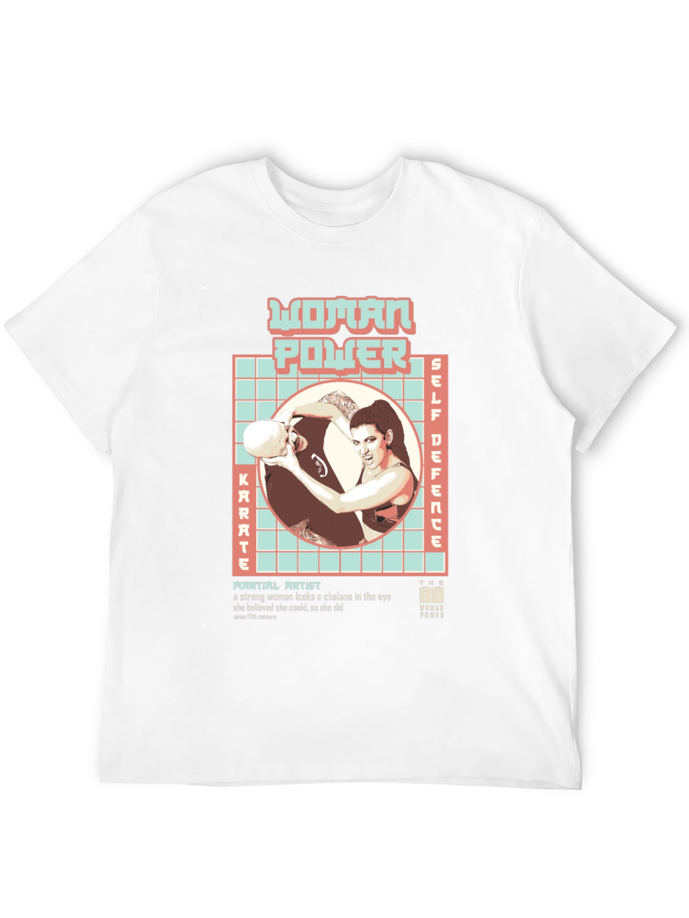 Woman Power Martial Arts Graphic T-Shirt - 12