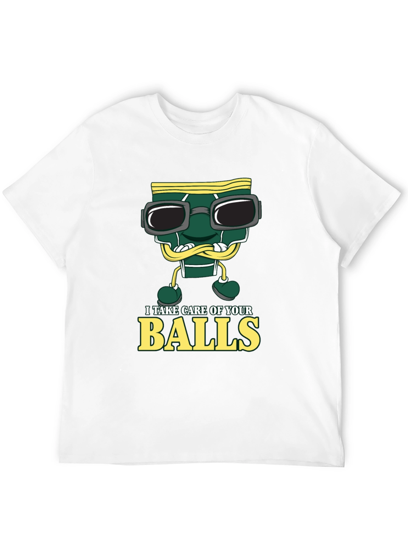 Black Humorous Underwear Balls T-Shirt view 12