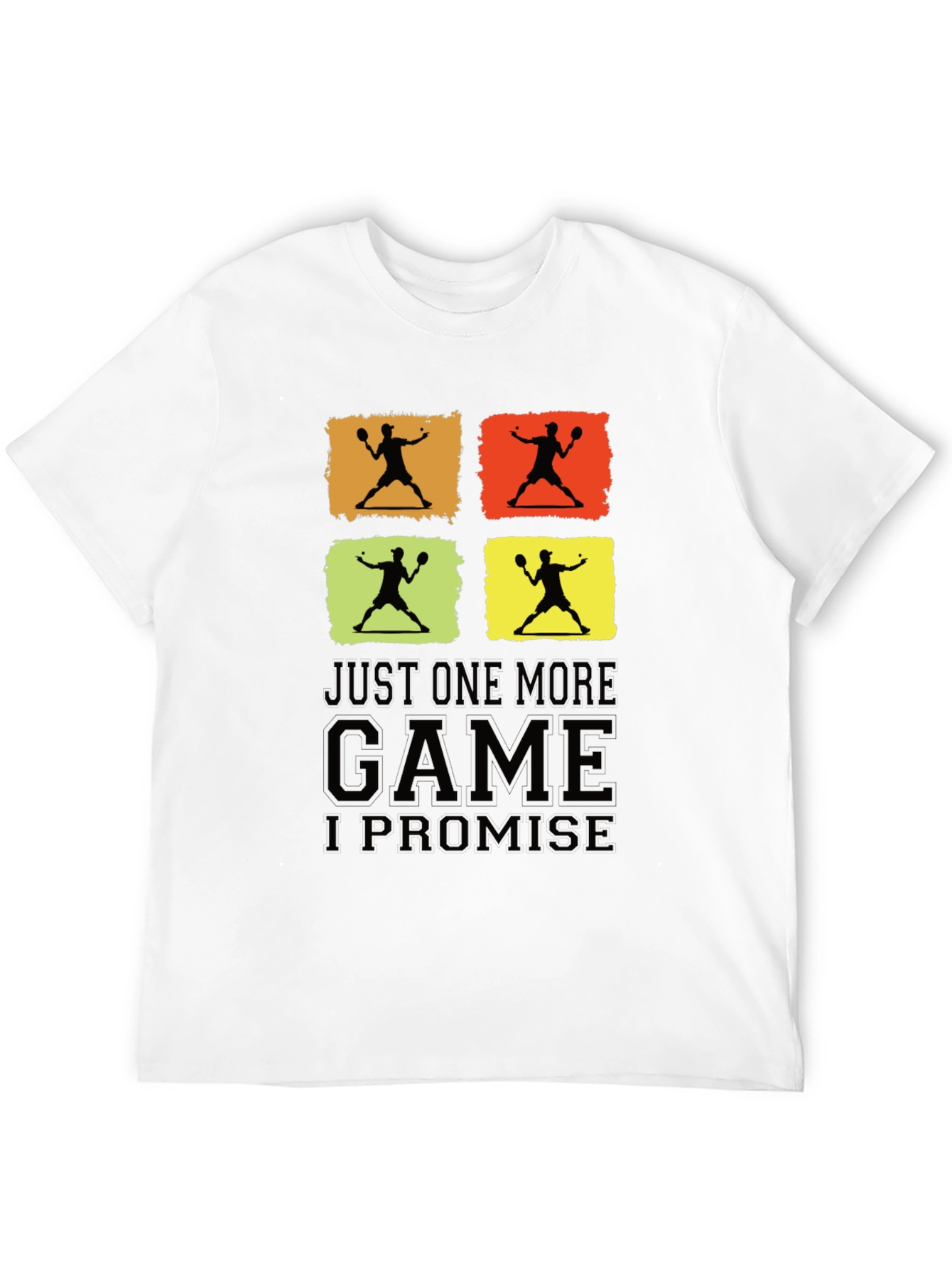 Black Just One More Game Promise Black Graphic Tee view 12