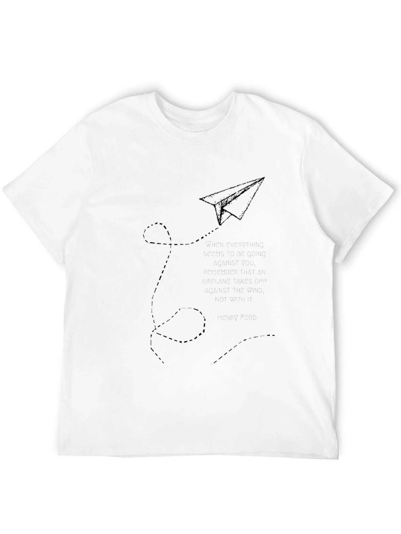 Black Paper Airplane Flight Black T-Shirt view 12