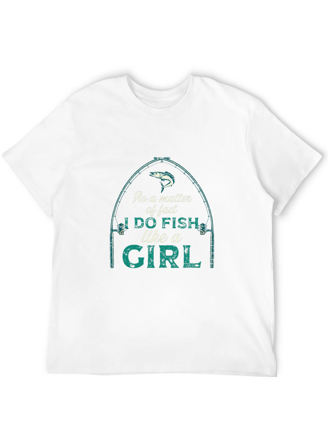 Black I Do Fish Like A Girl Graphic T-Shirt view 12