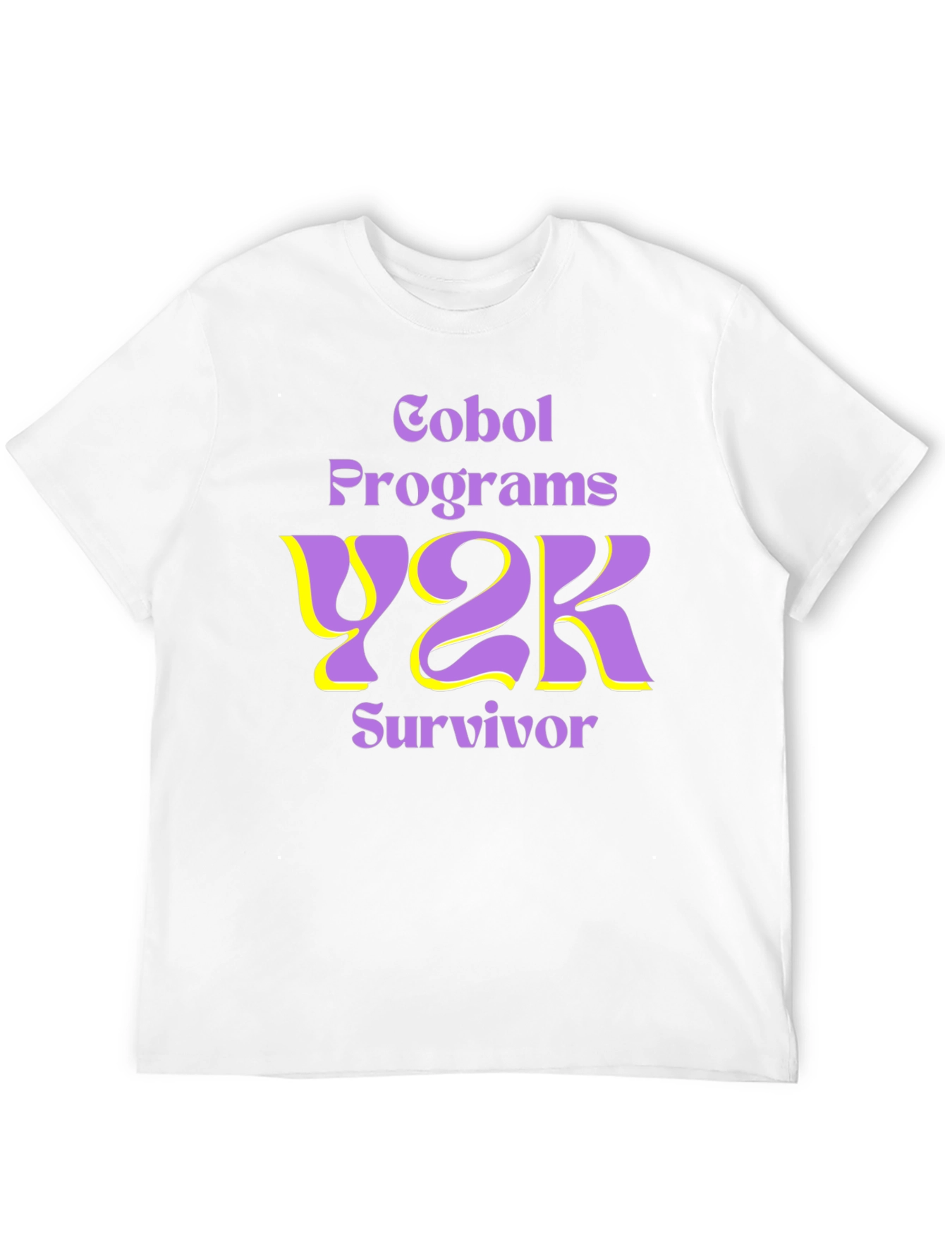Black COBOL Programs Y2K Survivor T-Shirt view 12