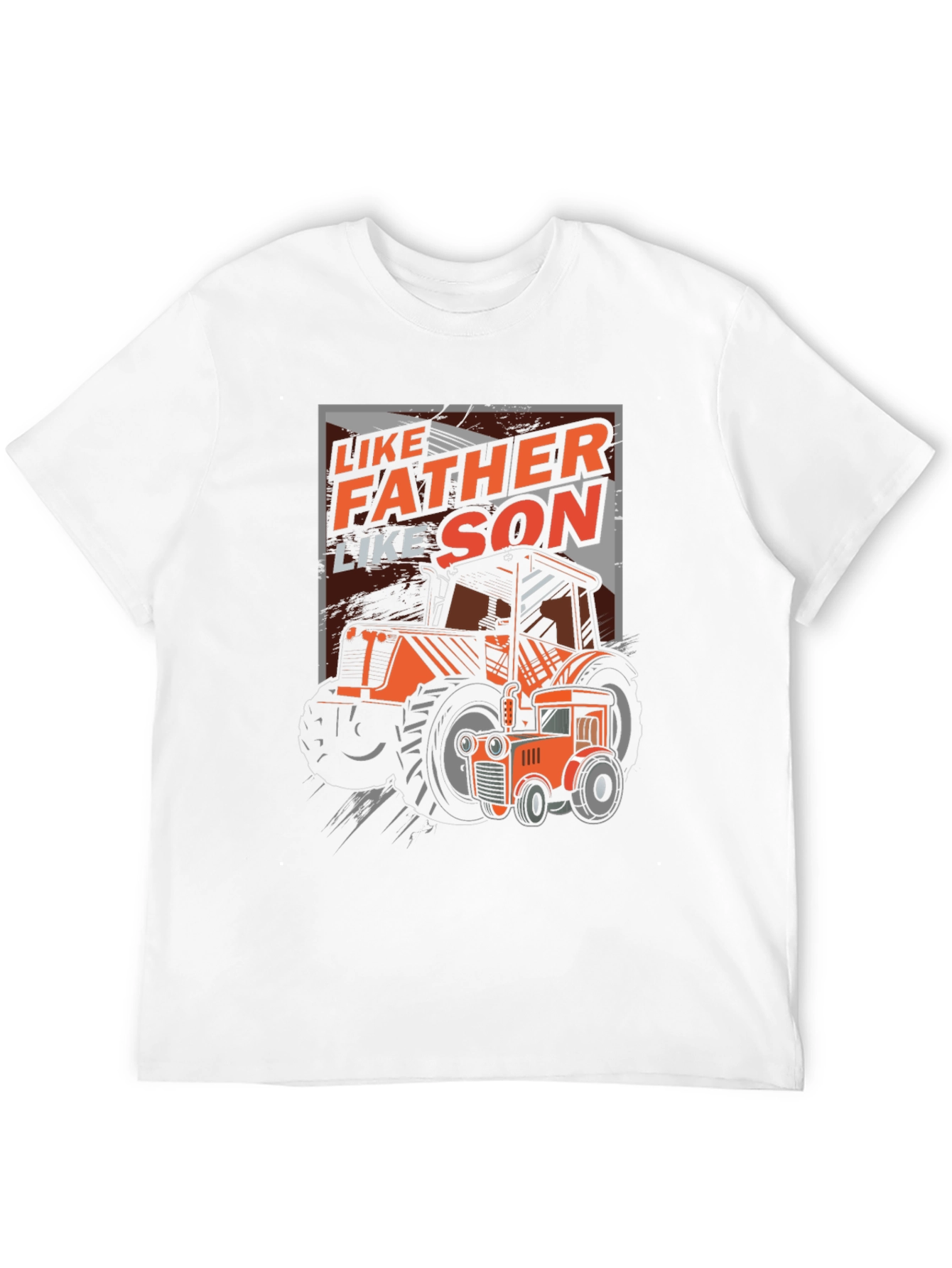 Black Like Father Like Son Tractor Graphic T-Shirt view 12