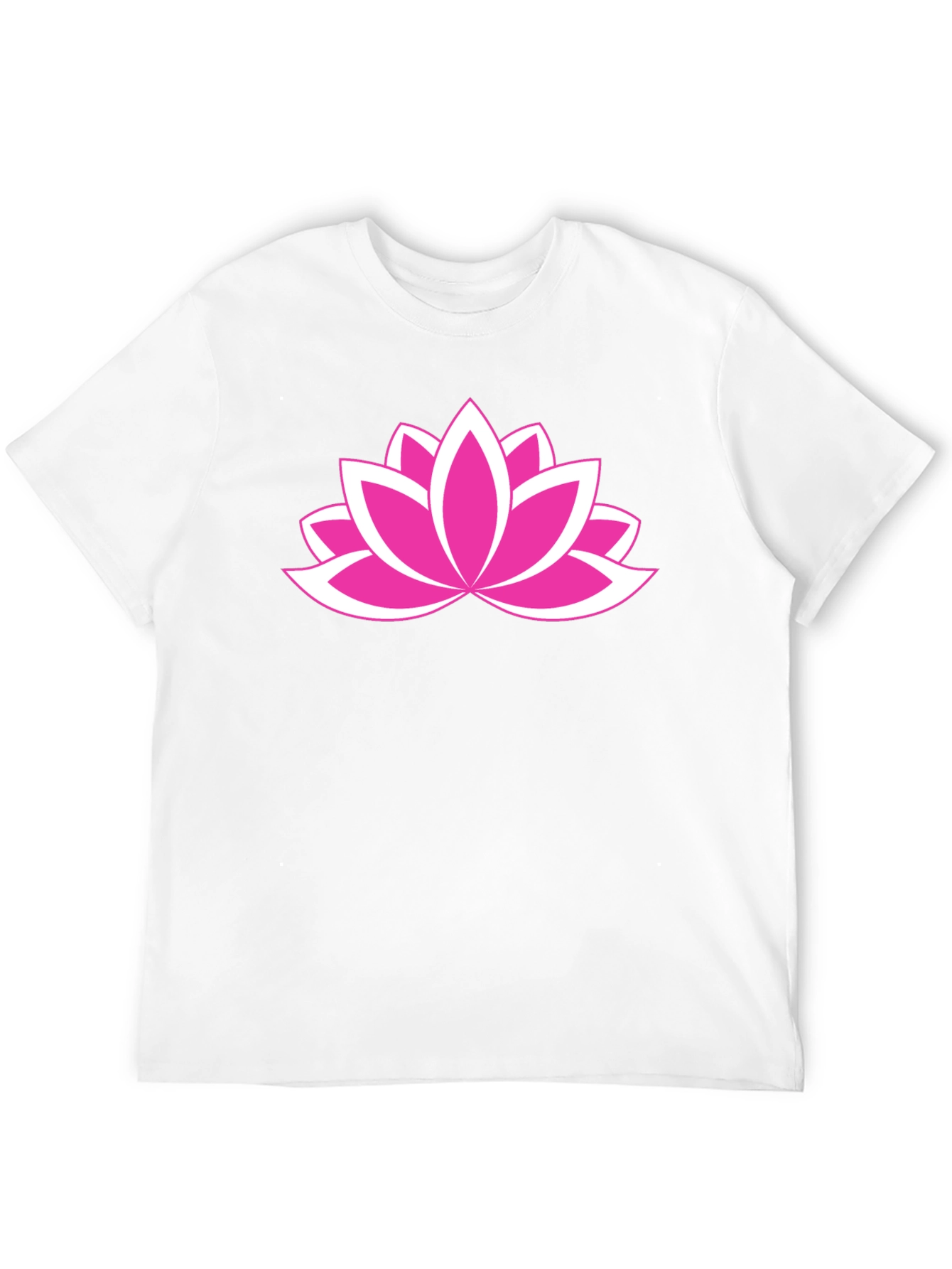 Black Lotus Flower Graphic Tee - Black Cotton Comfort view 12