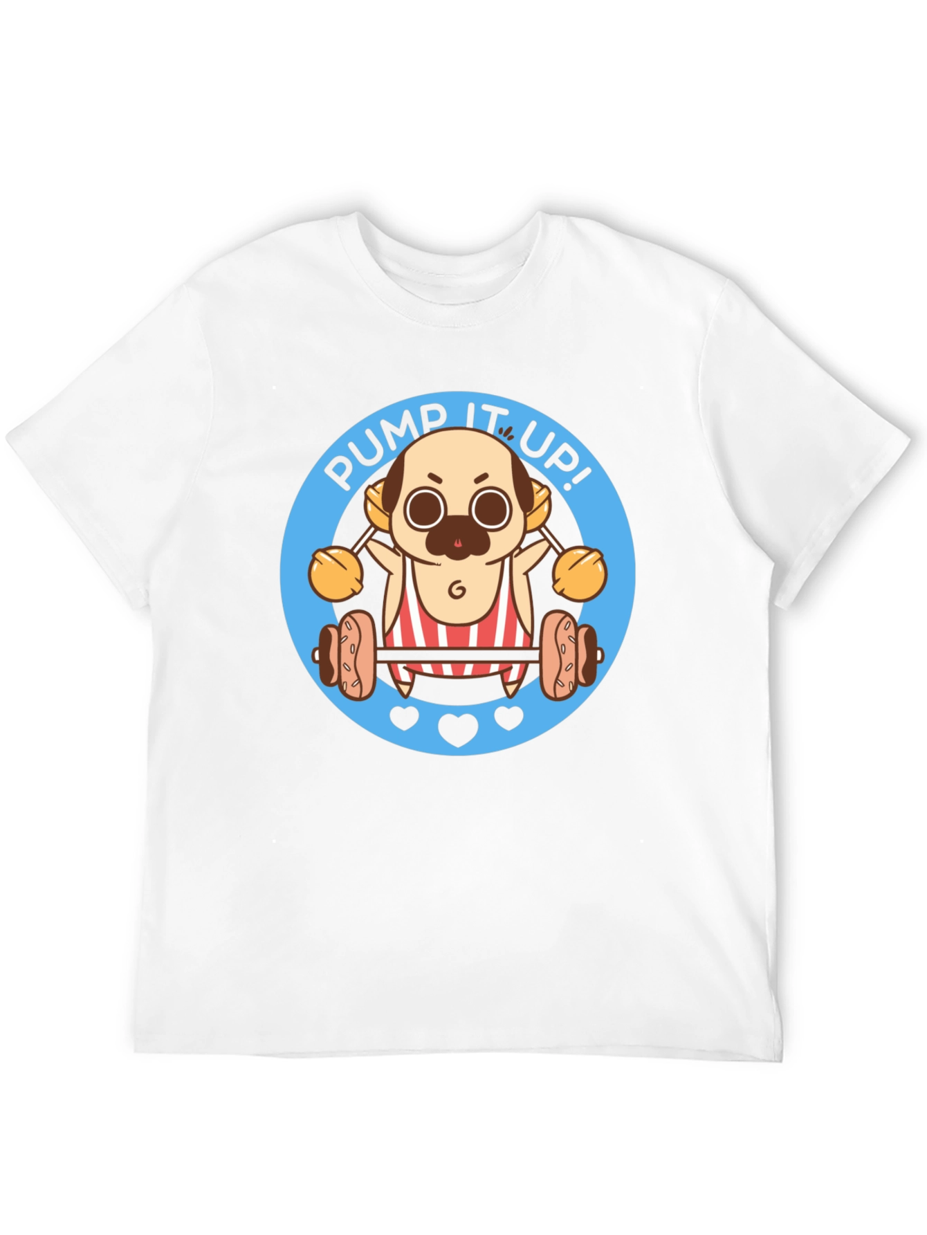 Black Pug Pump It Up T-Shirt view 12
