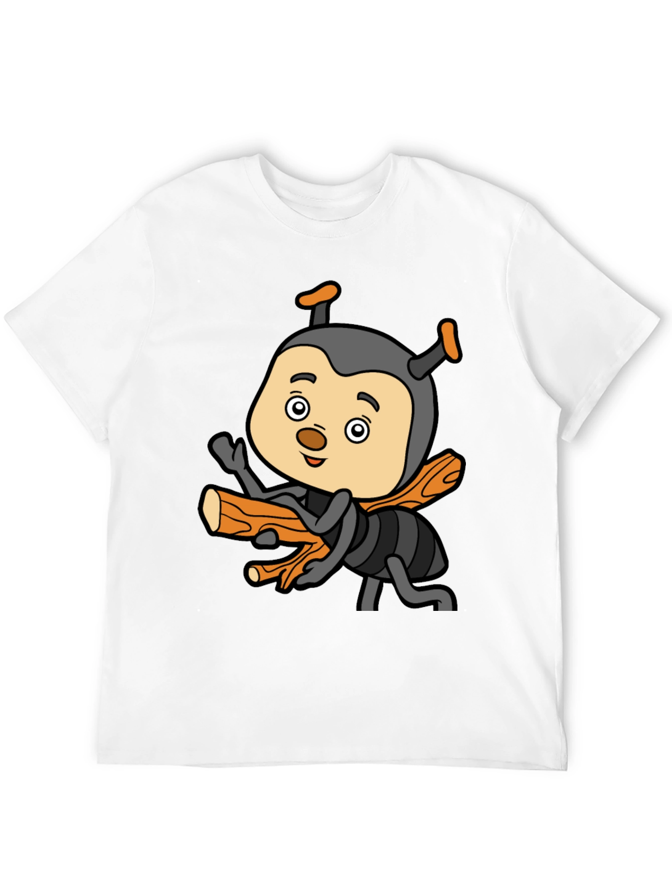 Black Cartoon Bee T-Shirt - Fun & Unique Design view 12