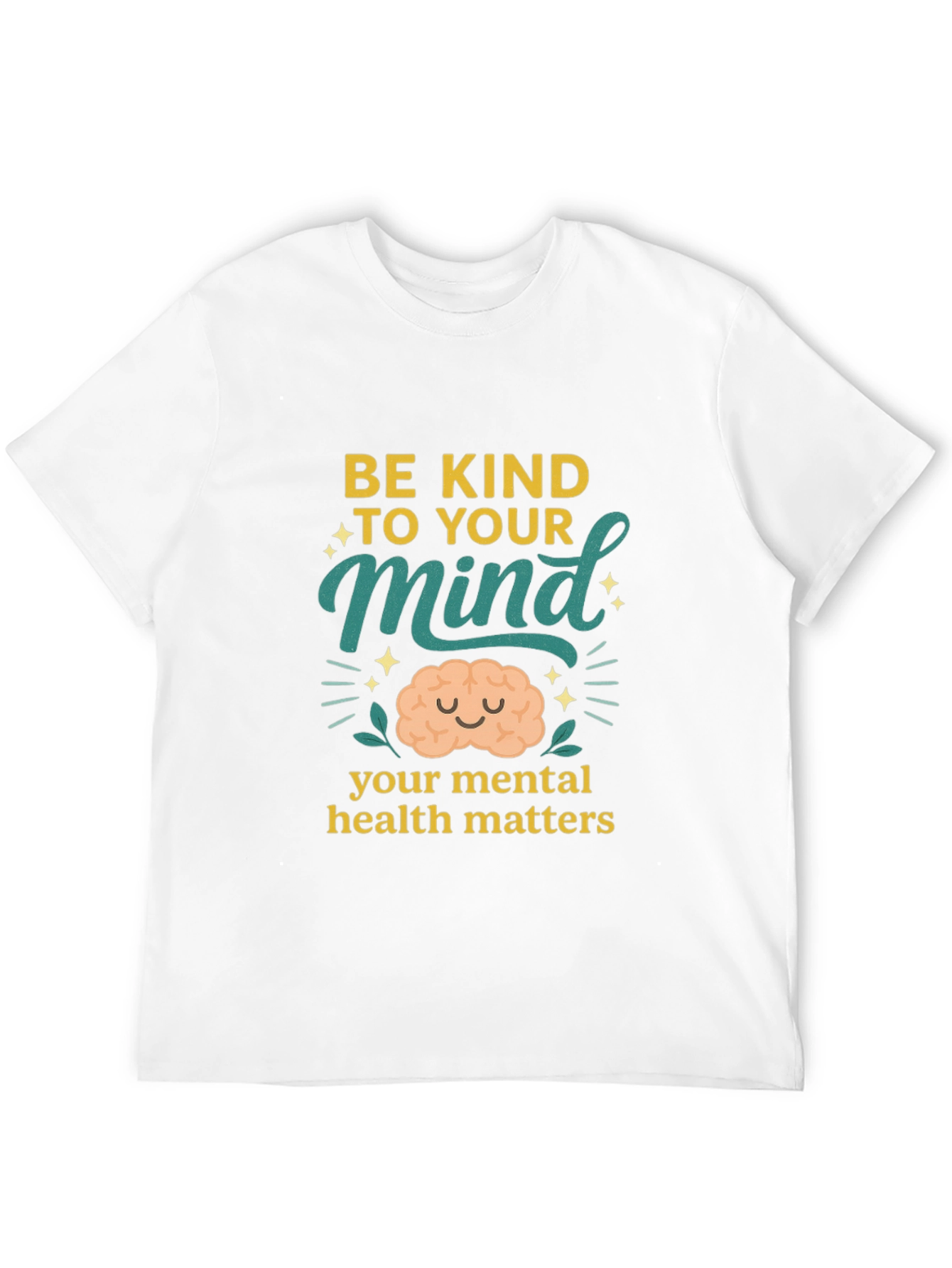 Black Be Kind to Your Mind T-Shirt Mental Health Matters Black view 12