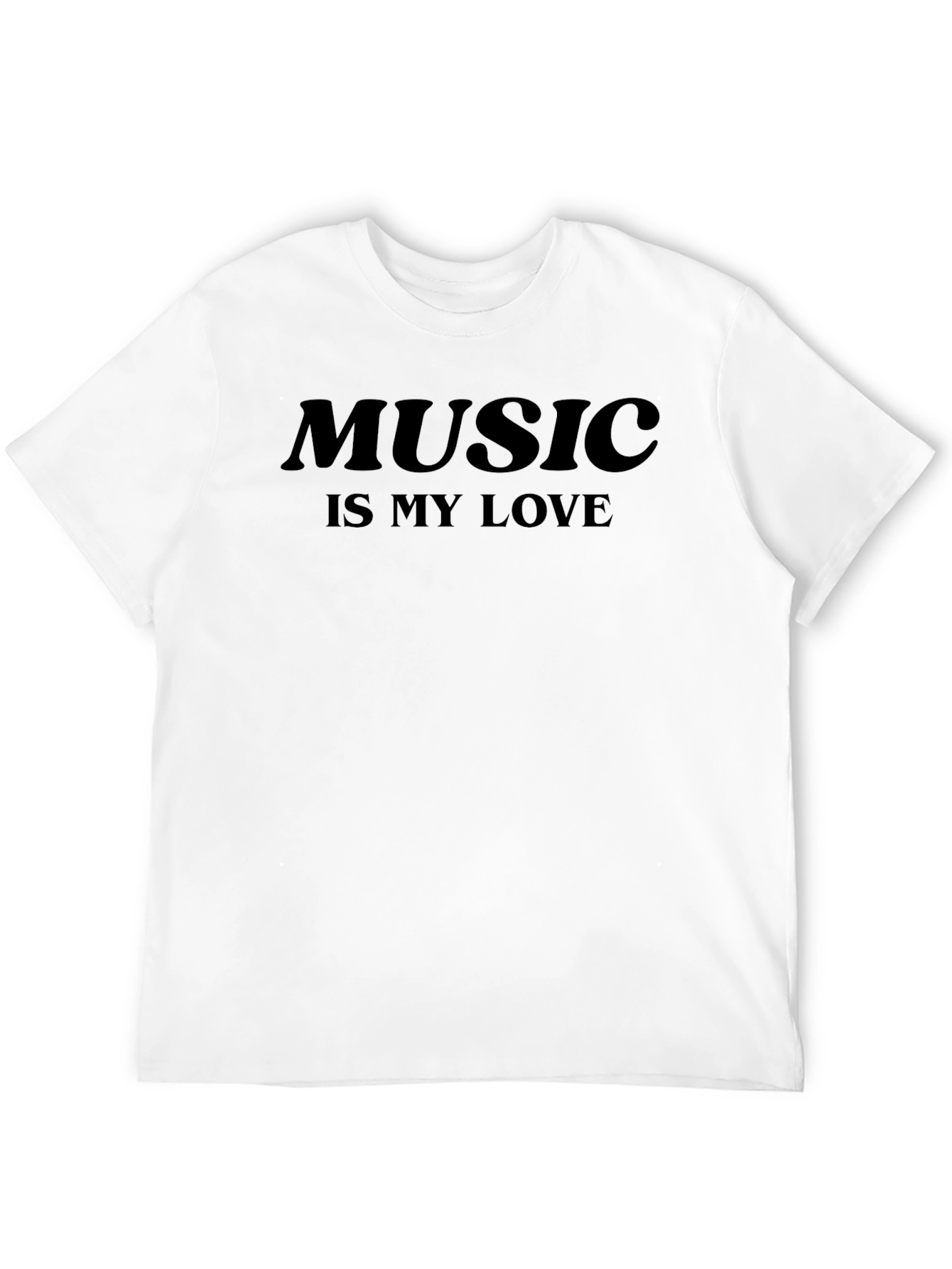 Black Music Is My Love Black Graphic Tee view 12