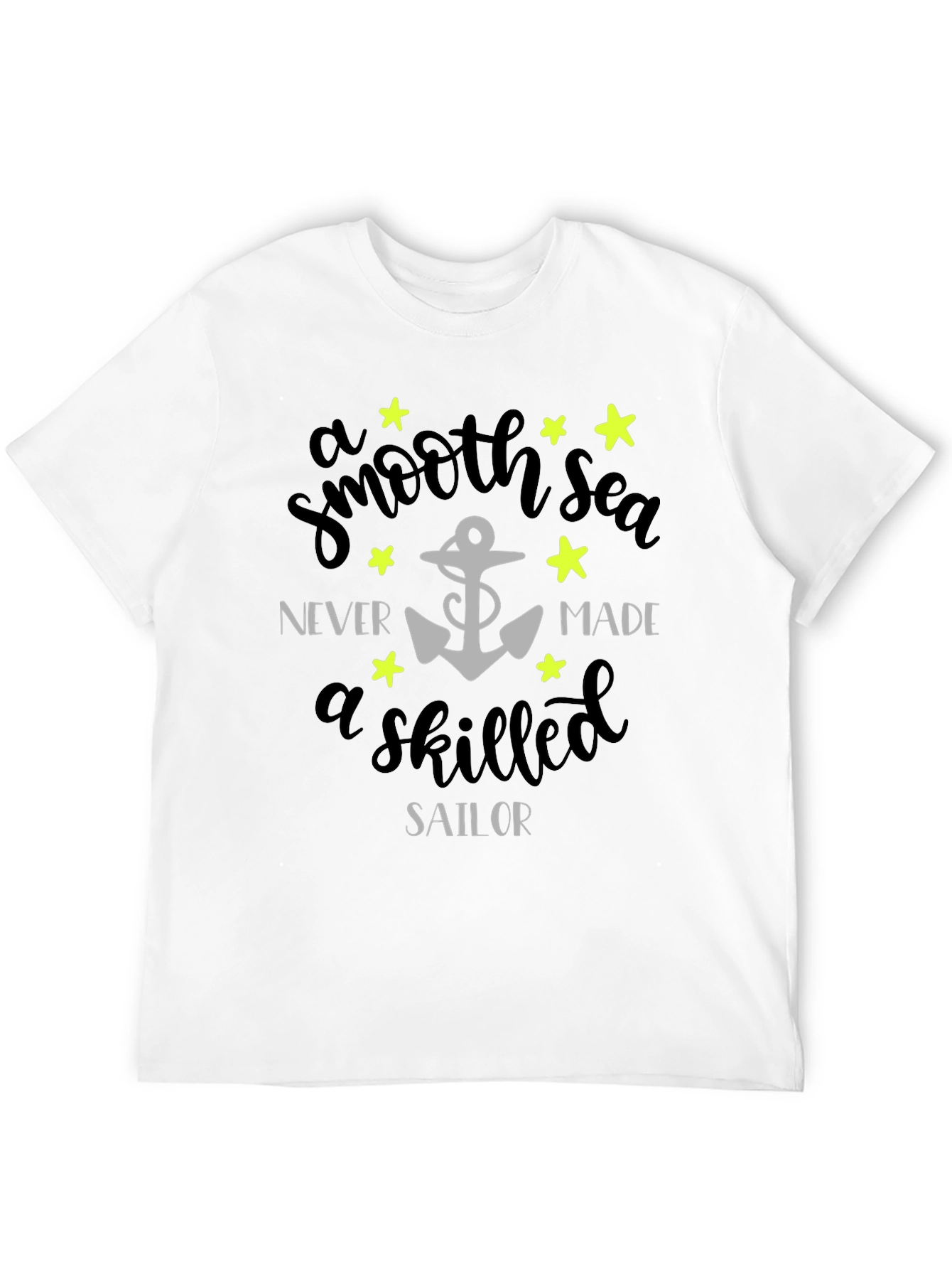 Black Smooth Sea Skilled Sailor Graphic Tee - Black view 12