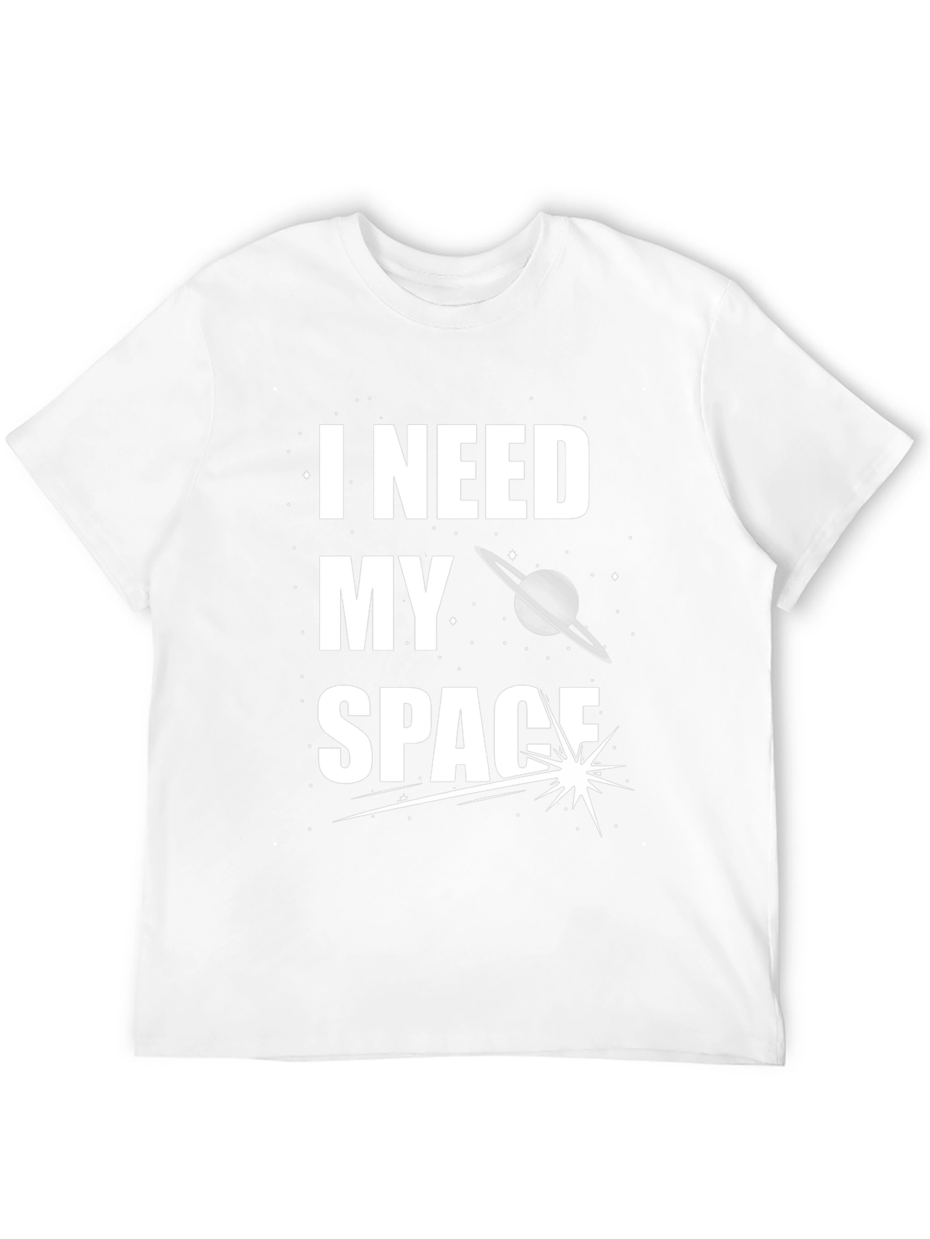 Black I Need My Space Graphic T-Shirt - Black Cotton view 12