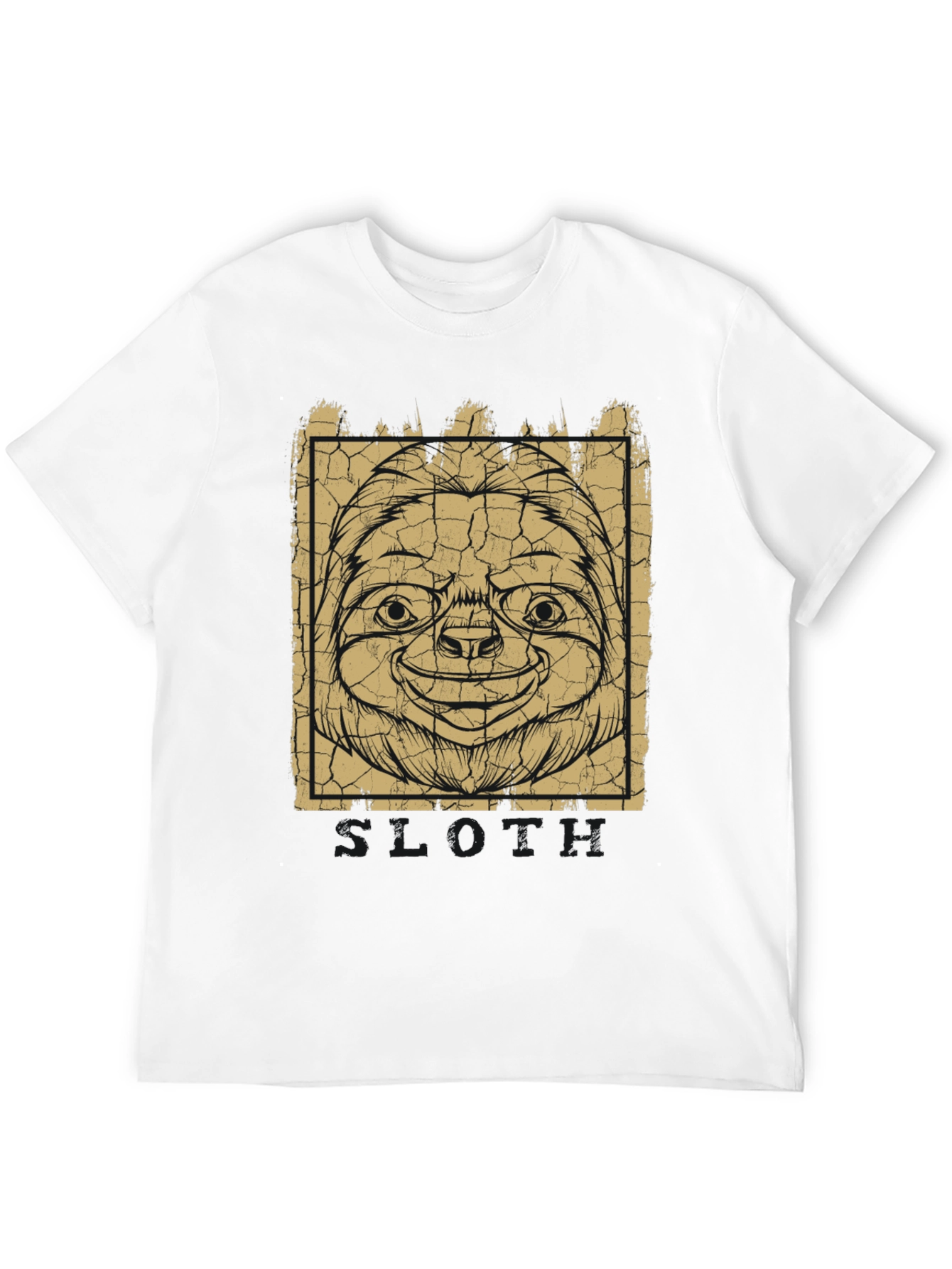 Black Sloth Graphic Print Tee - Relaxed Fit view 12
