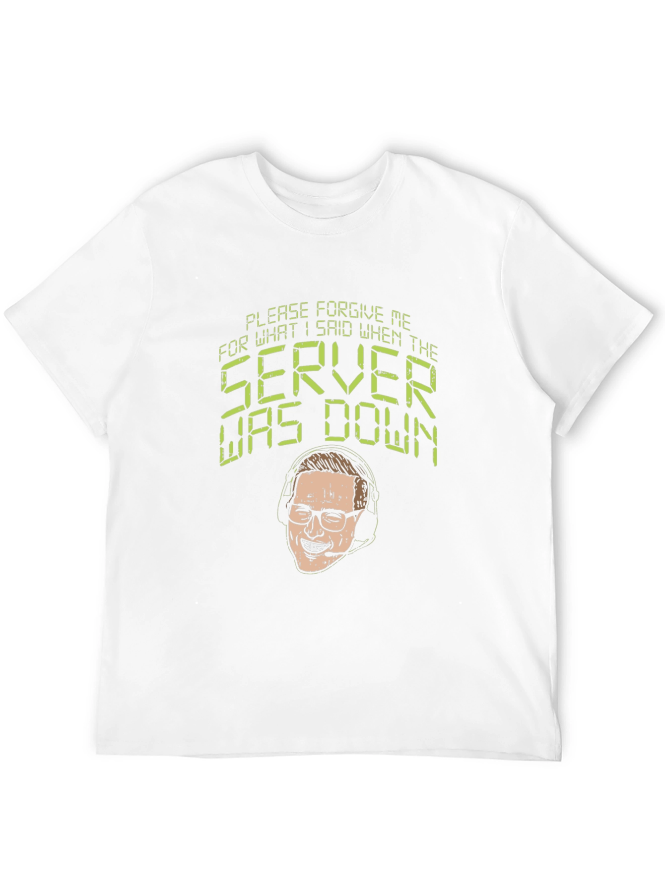 Black Forgive Me Server Was Down T-Shirt view 12