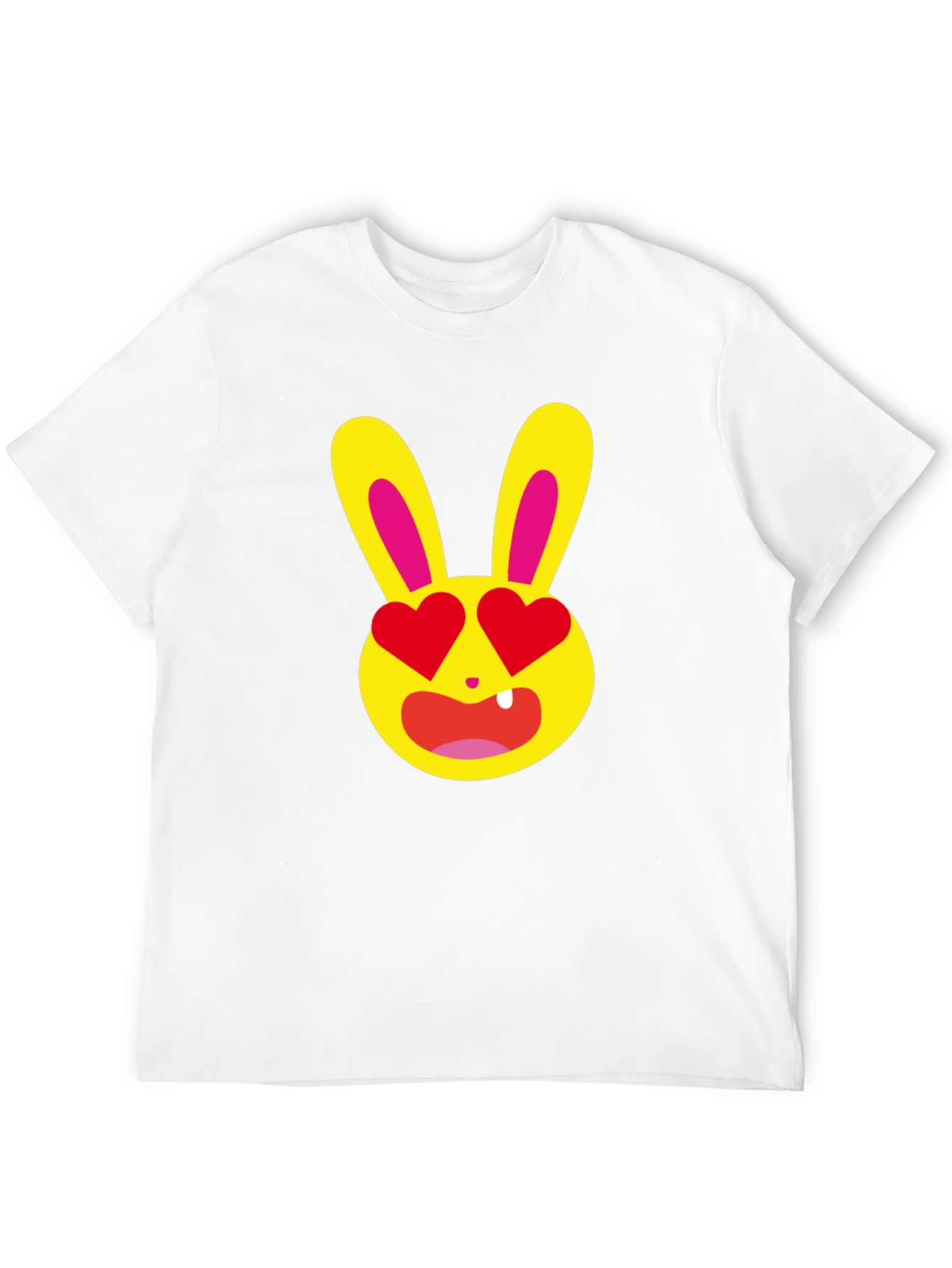 Black Love Bunny T-Shirt - Unique Graphic Tee view 12