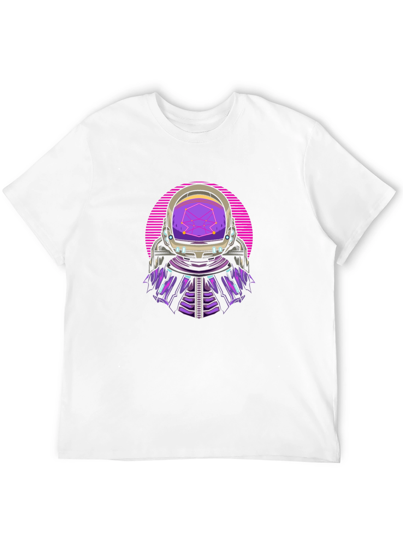 Black Retro Astronaut T-Shirt - Galactic Style view 12