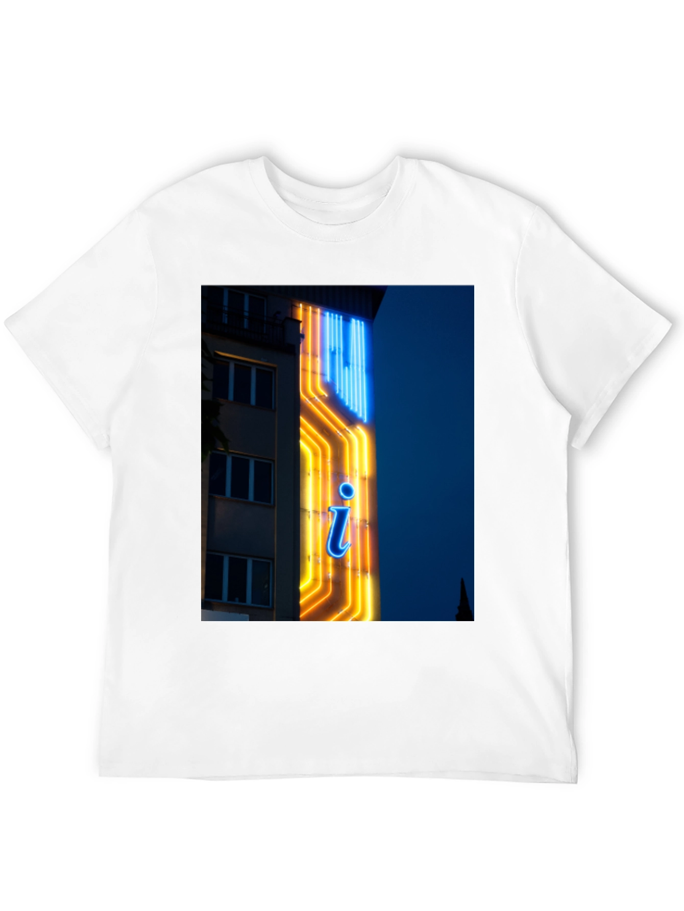 Black Neon Sign Graphic T-Shirt view 12