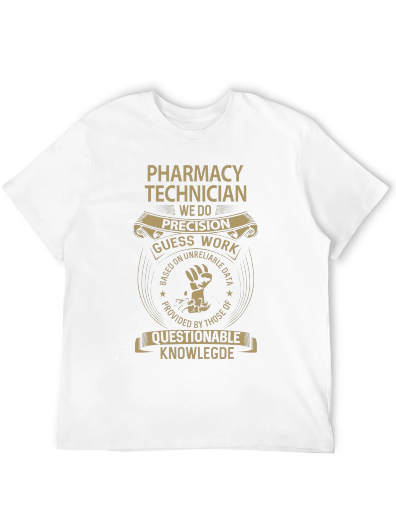Black Pharmacy Technician Graphic T-Shirt - Precision & Humor view 12