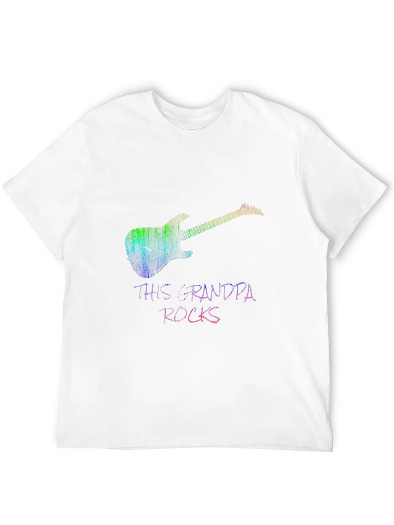 Black This Grandpa Rocks Guitar T-Shirt view 12