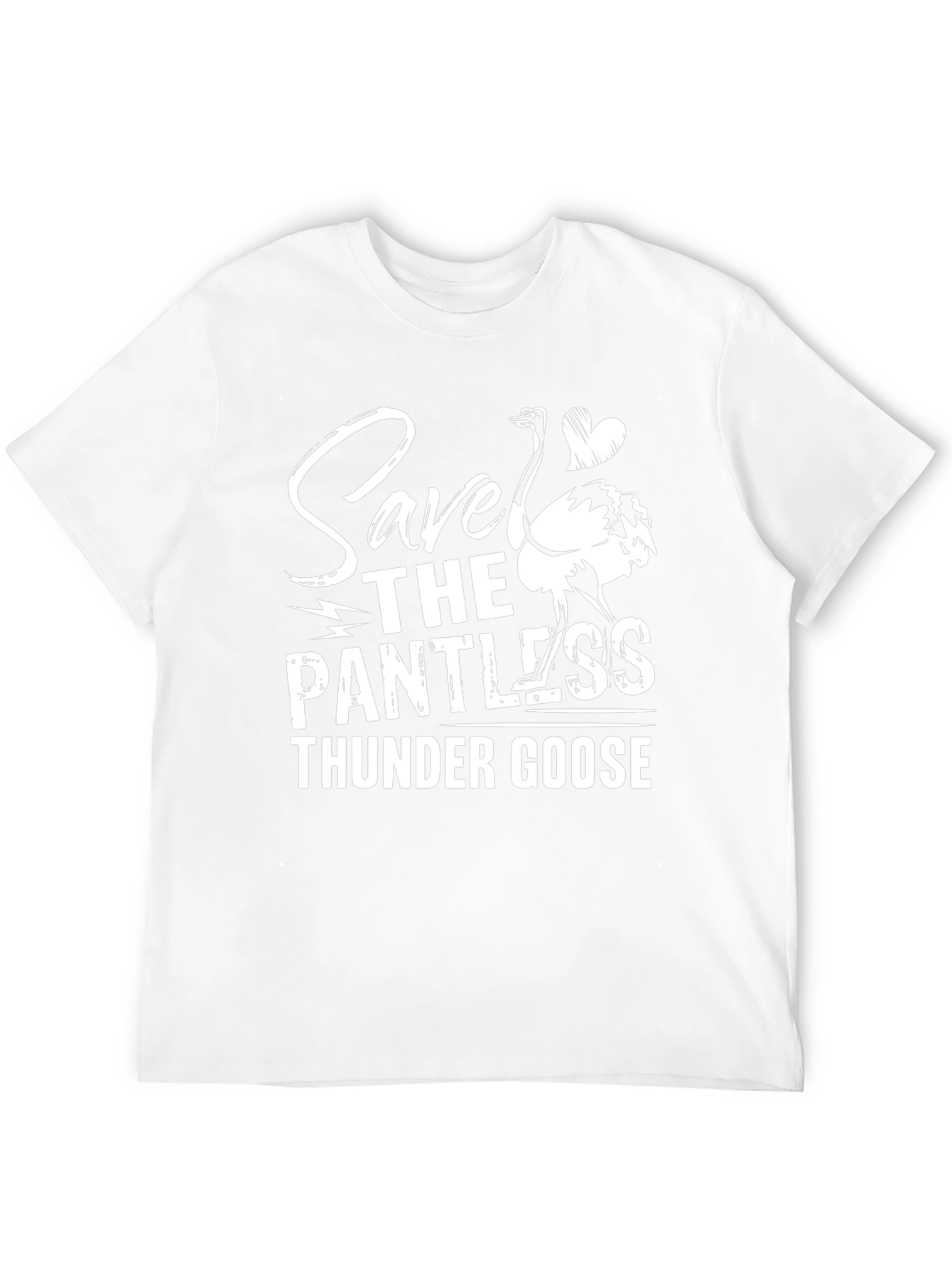 Black Save The Pantless Thunder Goose T-Shirt view 12