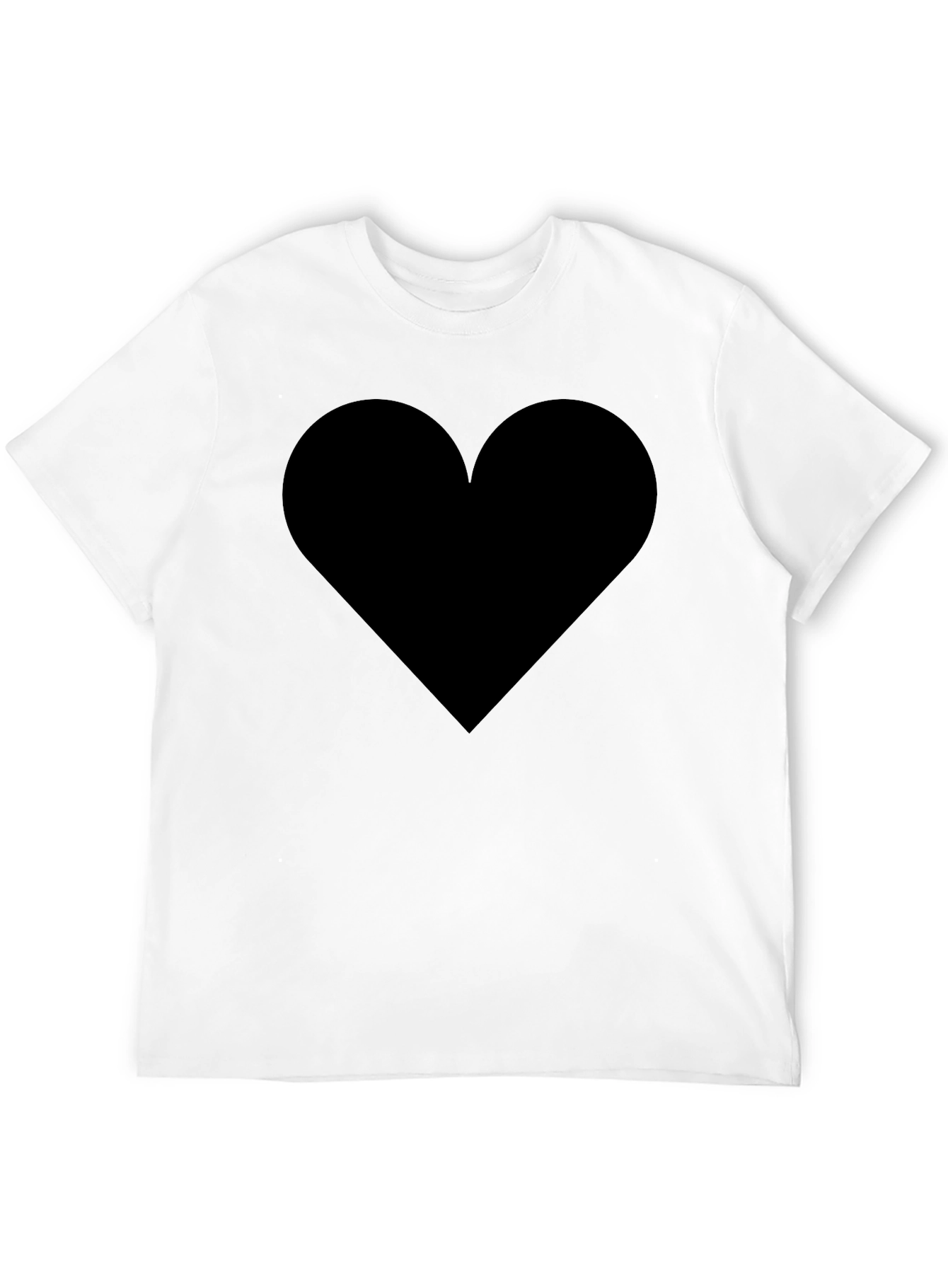 Black Black Heart Graphic Tee - Stylish & Comfortable view 12