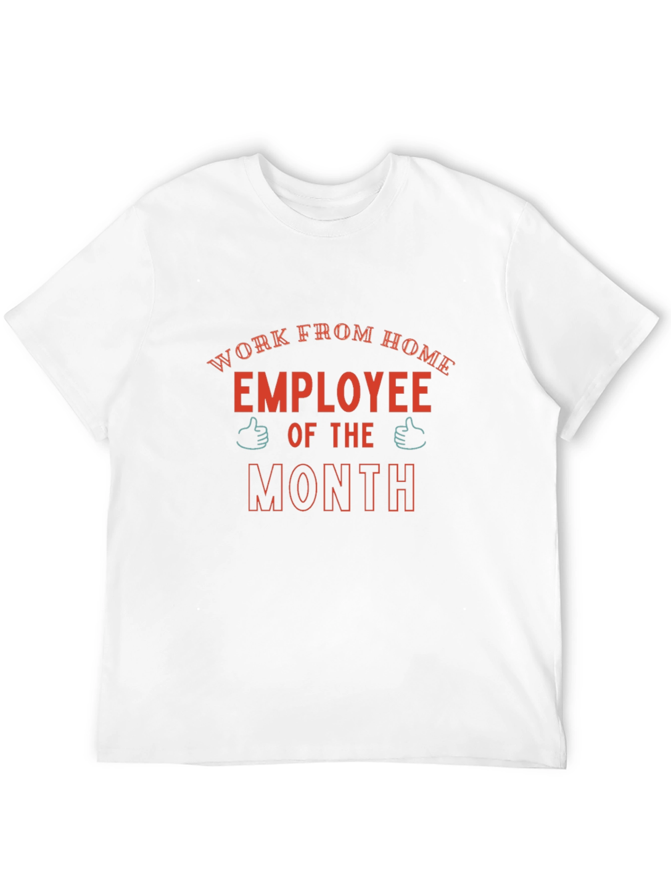 Black Work From Home Employee of the Month T-Shirt view 12